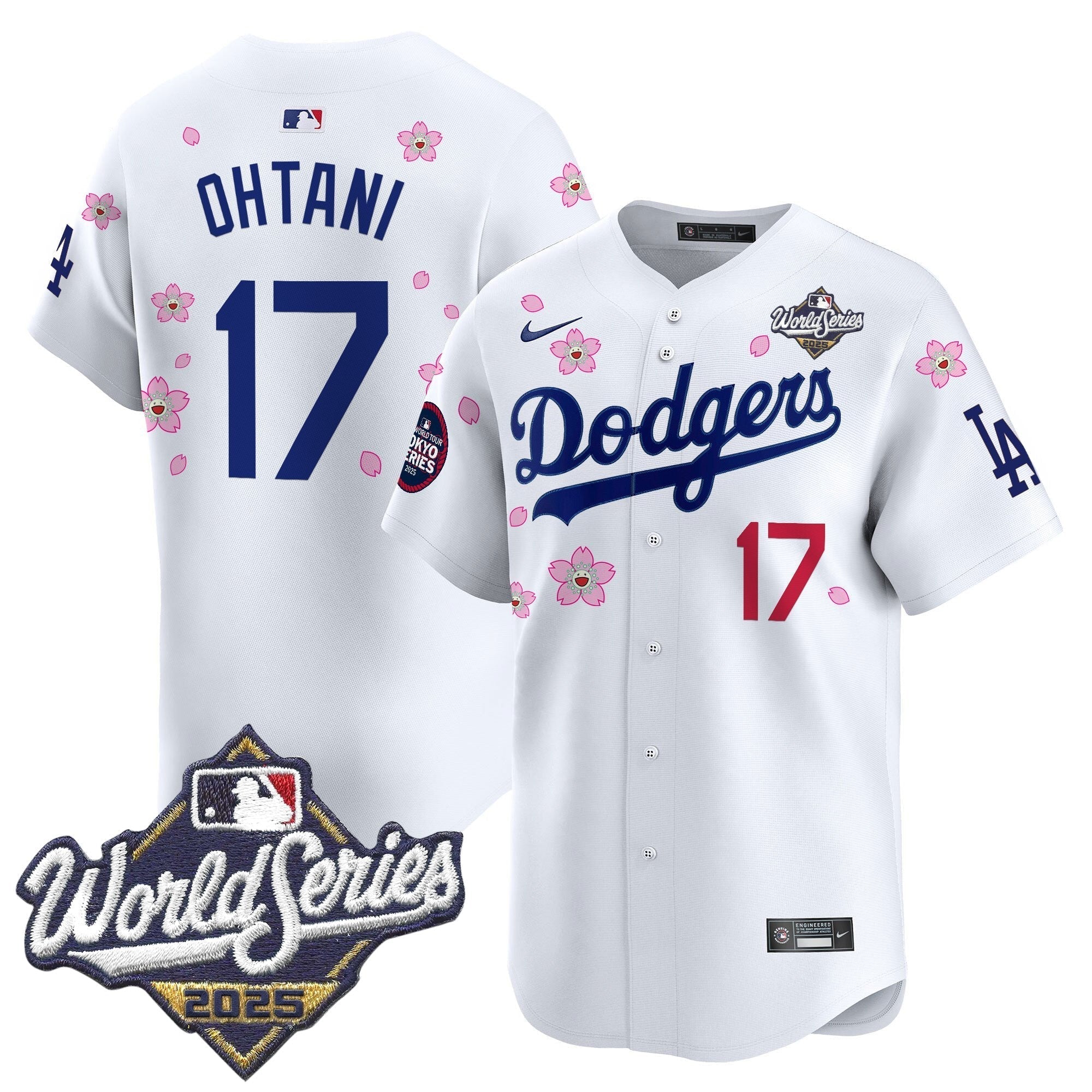 LAD 2025 World Series x Tokyo Series Vapor Premier Limited Jersey V2 - Stitched