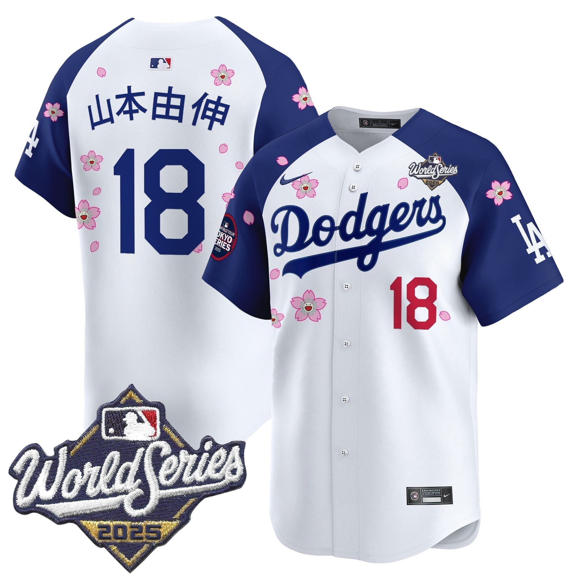 LAD 2025 World Series x Tokyo Series Vapor Premier Limited Jersey V2 - Stitched