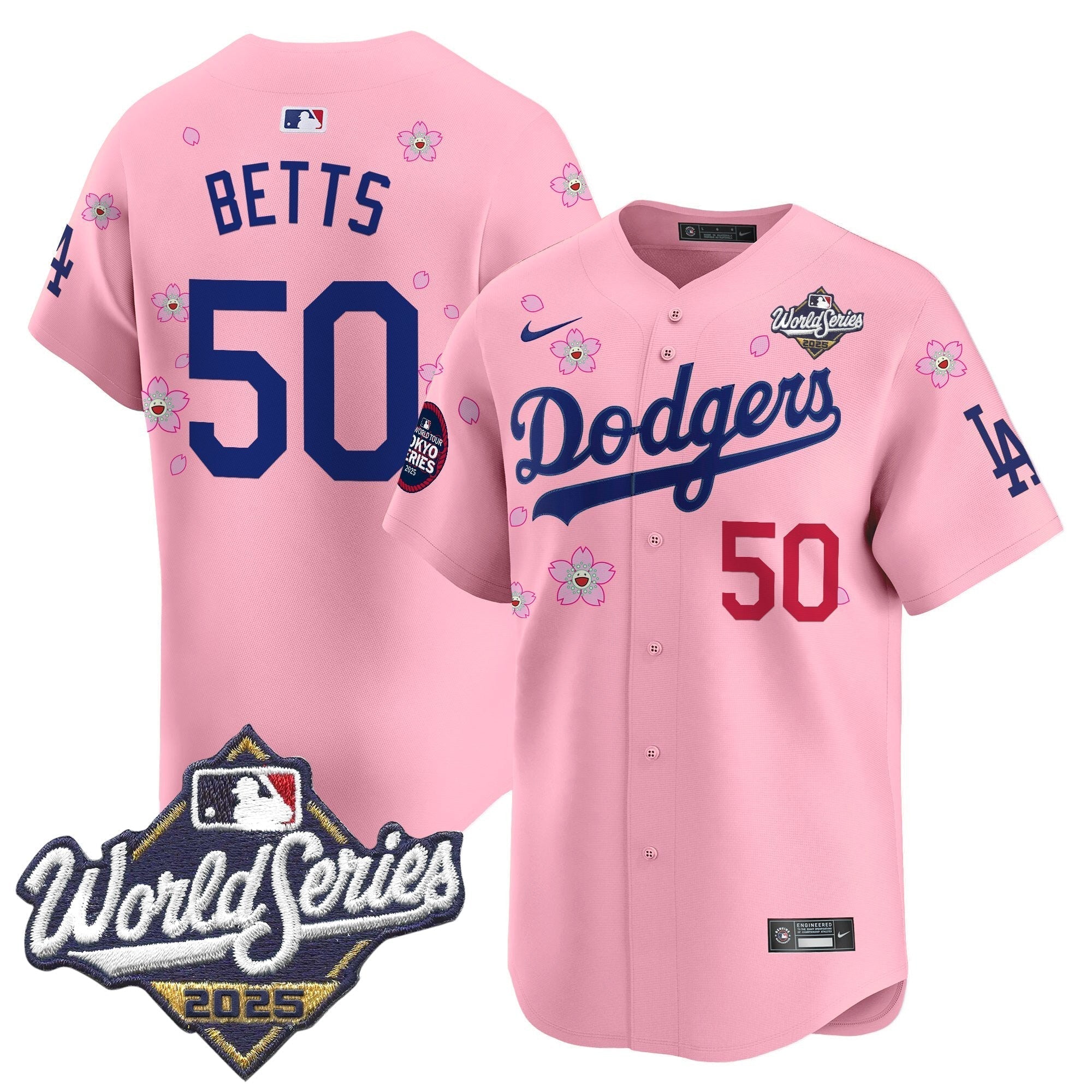 LAD 2025 World Series x Tokyo Series Vapor Premier Limited Jersey V2 - Stitched
