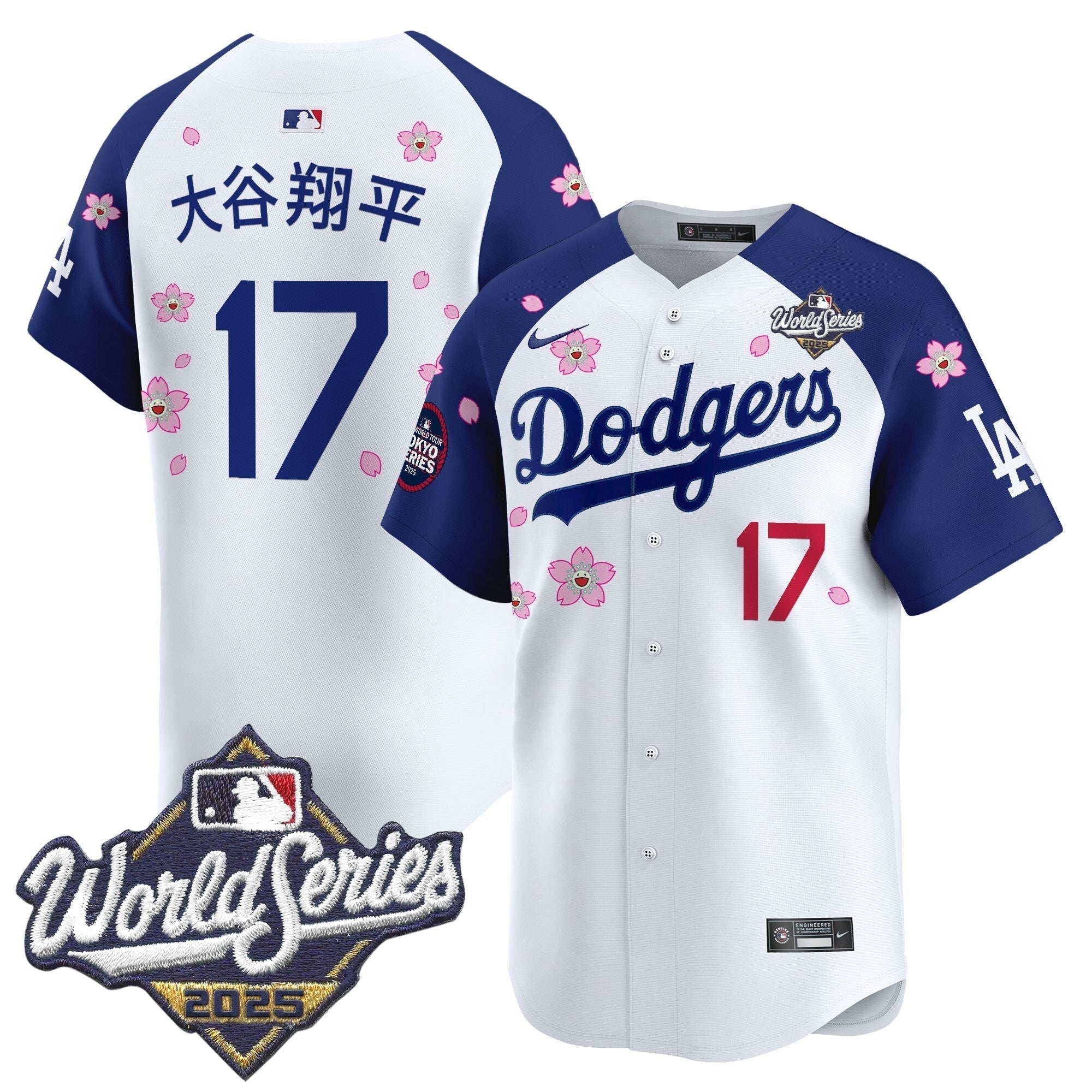 LAD 2025 World Series x Tokyo Series Vapor Premier Limited Jersey V2 - Stitched