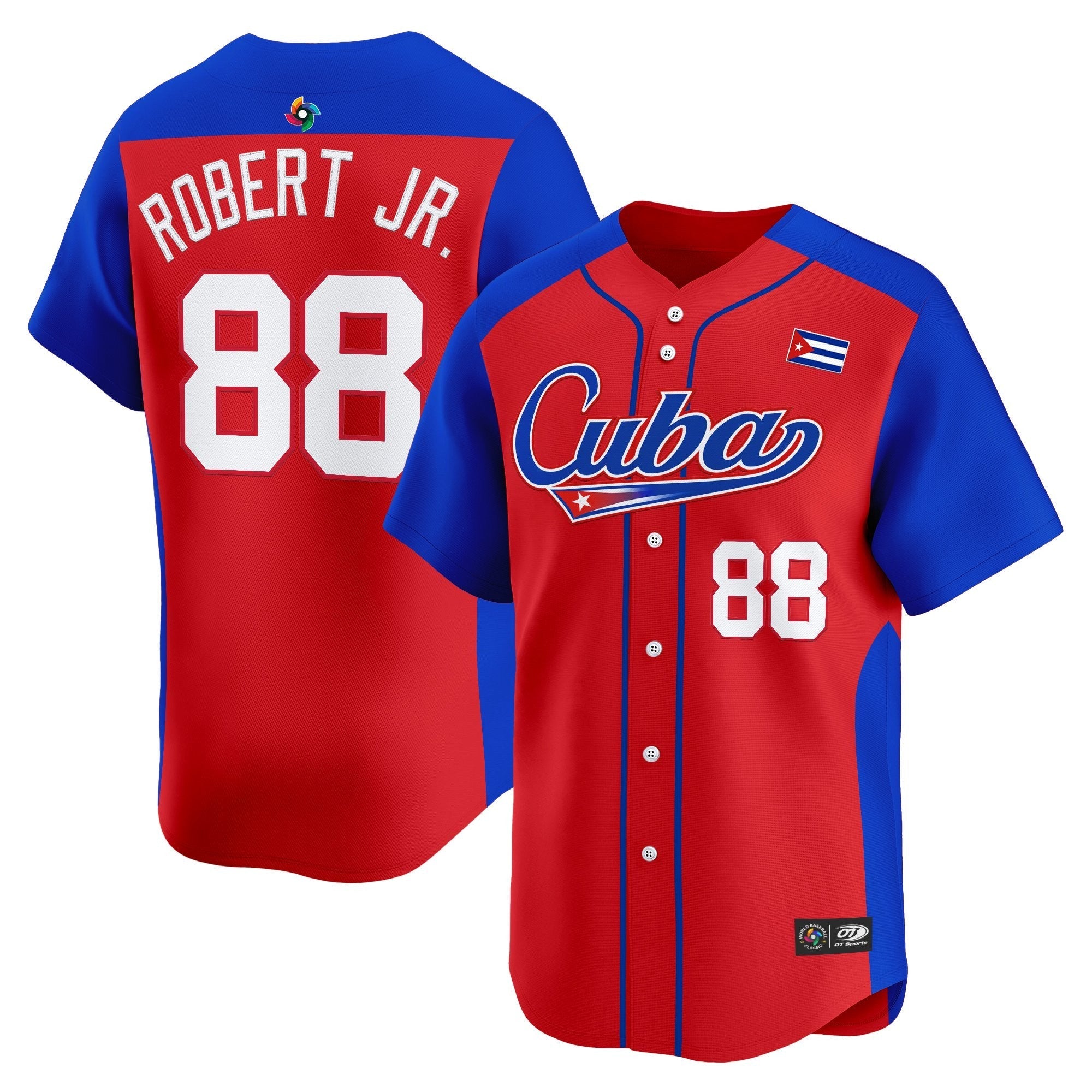 Team Cuba World Baseball Classic Vapor Premier Jersey - 2026 Roster - Stitched