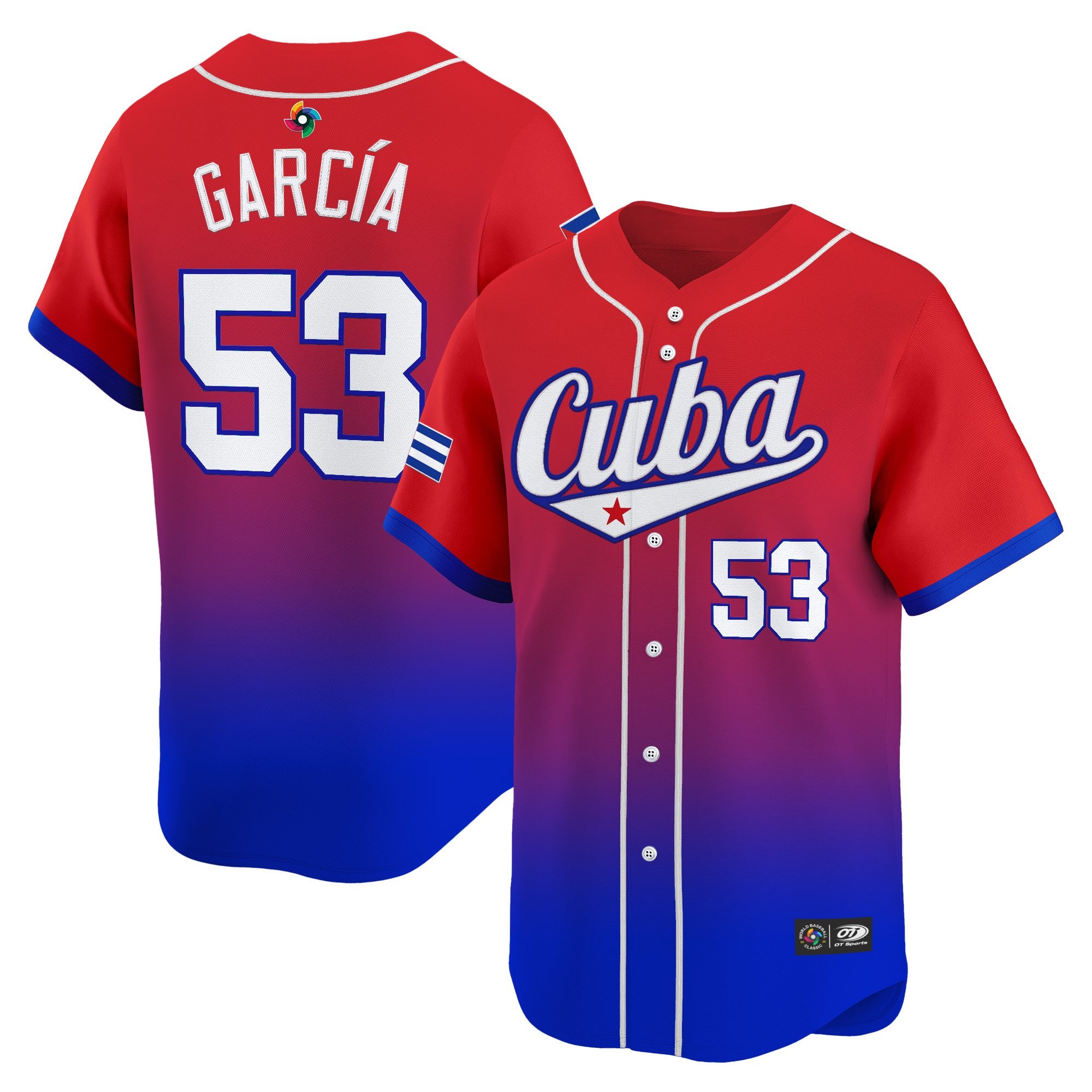 Team Cuba World Baseball Classic Vapor Premier Jersey - 2026 Roster - Stitched
