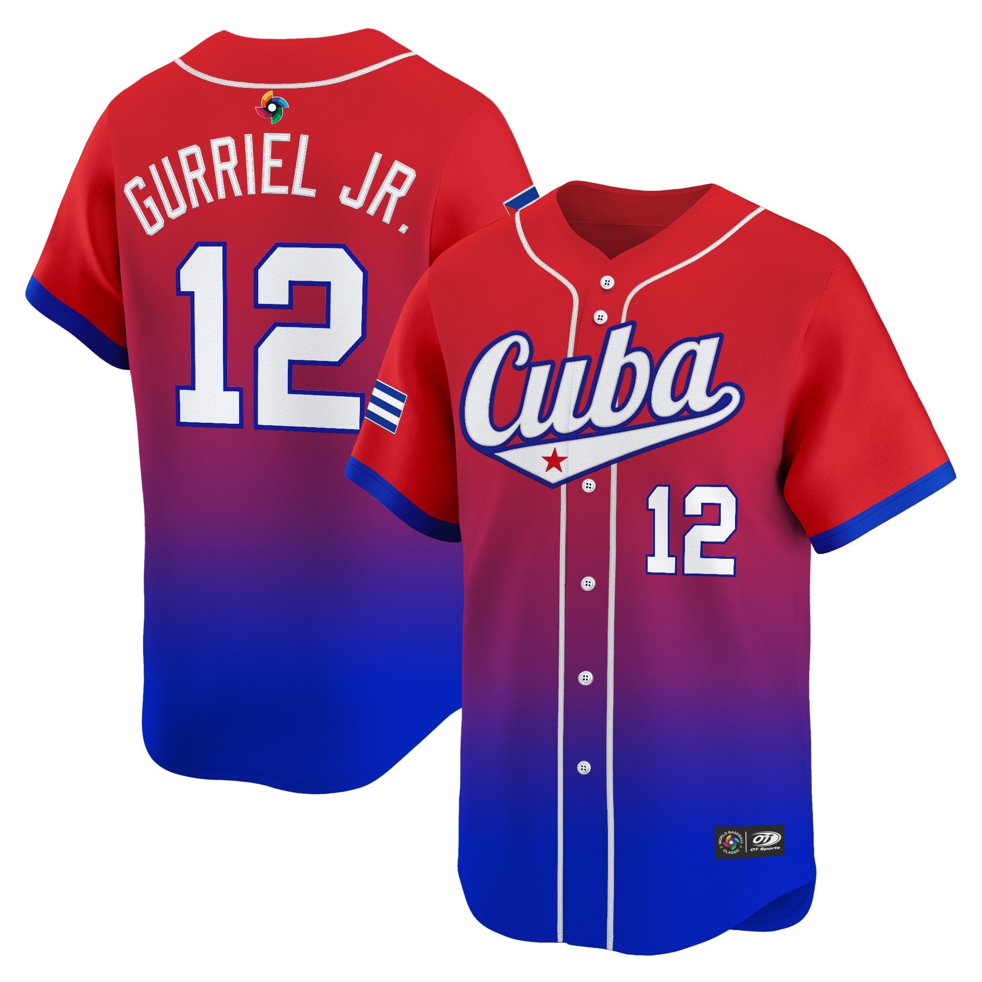 Team Cuba World Baseball Classic Vapor Premier Jersey - 2026 Roster - Stitched