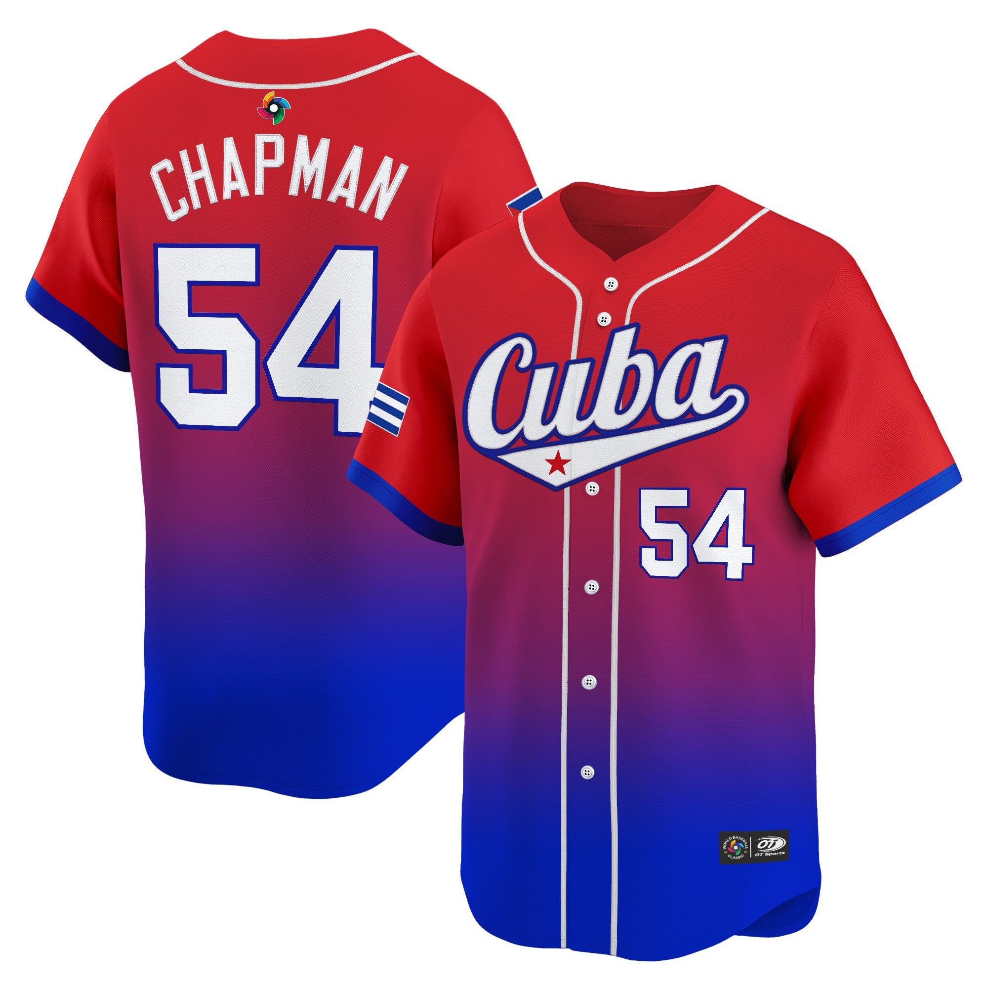 Team Cuba World Baseball Classic Vapor Premier Jersey - 2026 Roster - Stitched