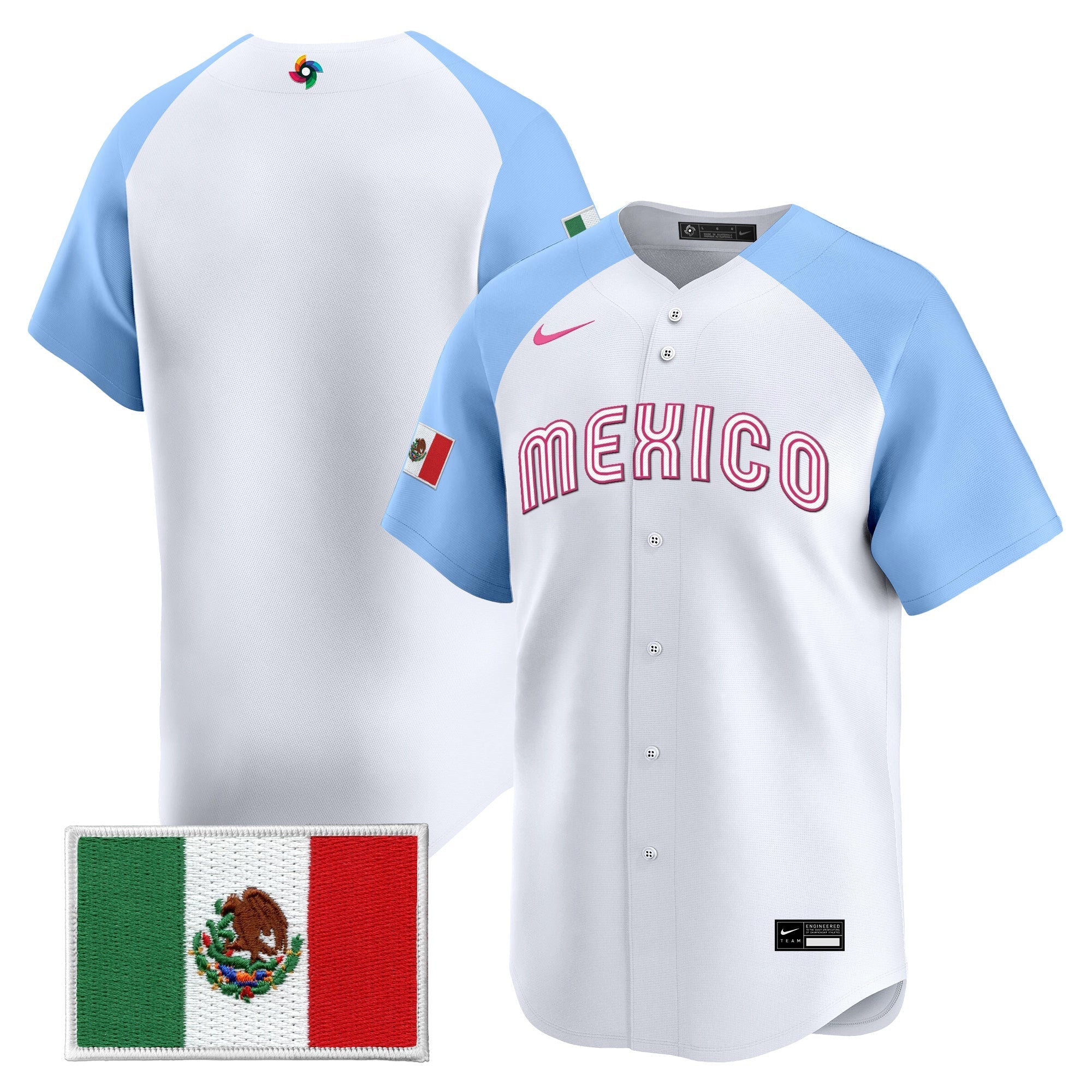 Team Mexico World Baseball Classic Vapor Premier Jersey - 2026 Roster - Stitched