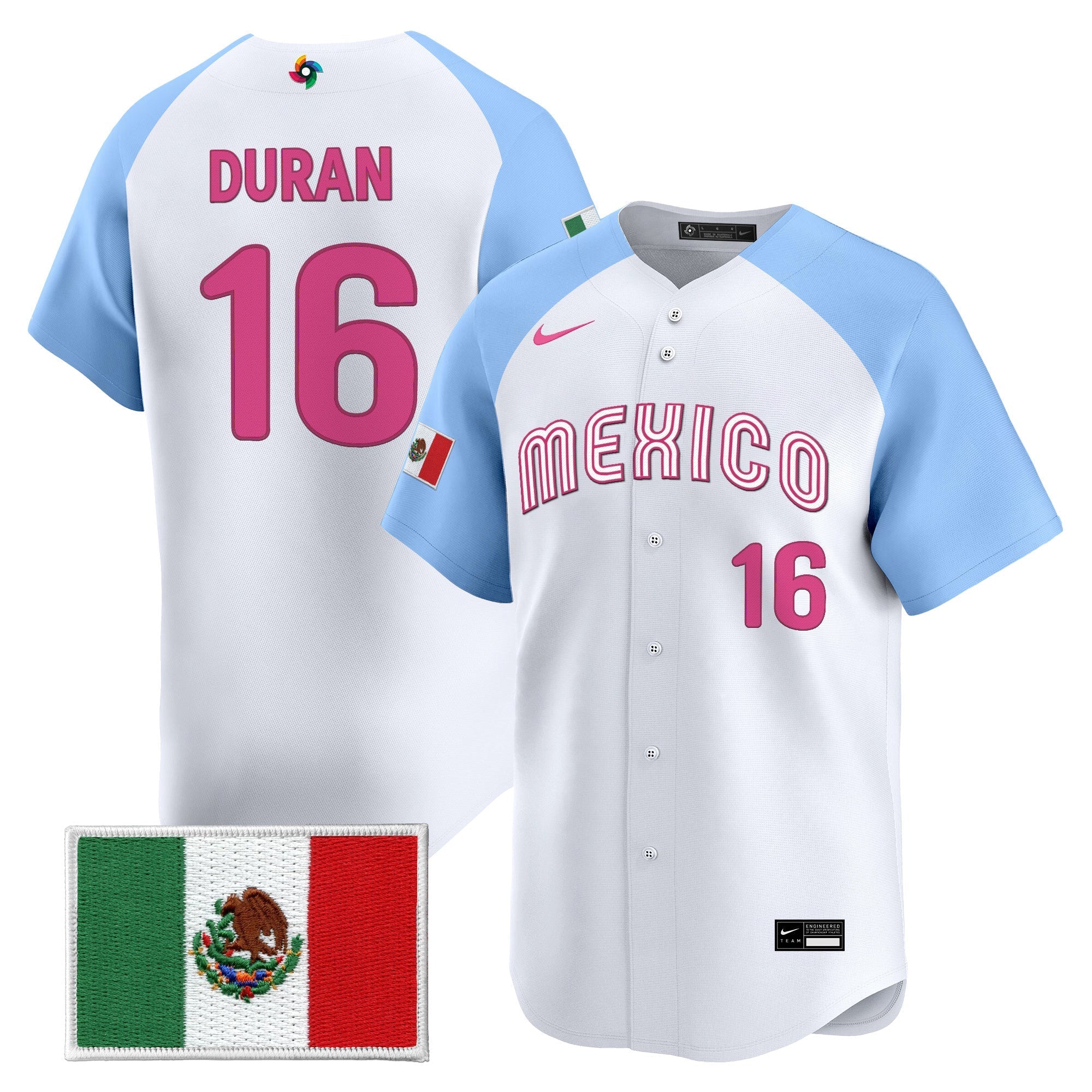 Team Mexico World Baseball Classic Vapor Premier Jersey - 2026 Roster - Stitched