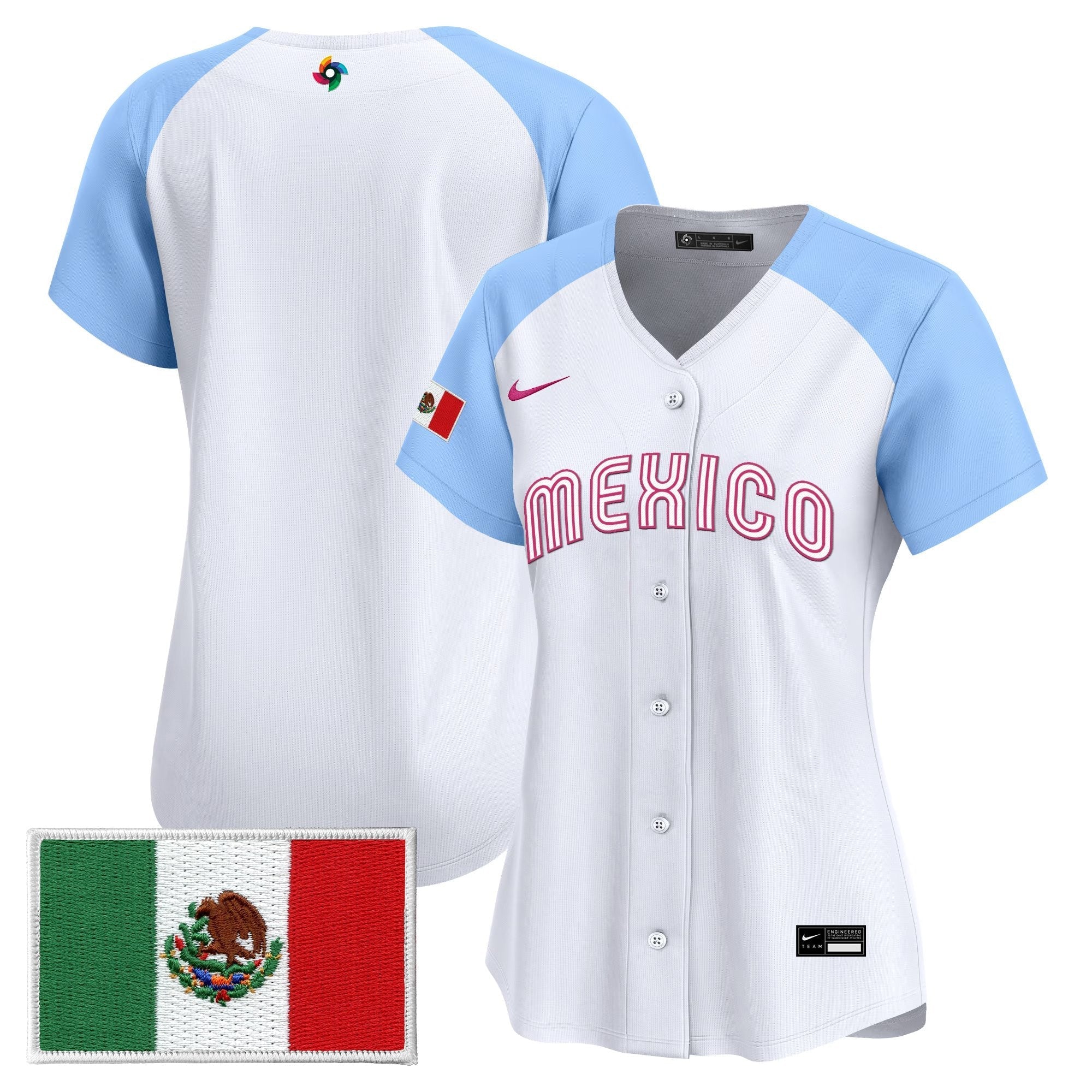 Women's Team Mexico World Baseball Classic Vapor Premier Jersey - 2026 Roster - Stitched