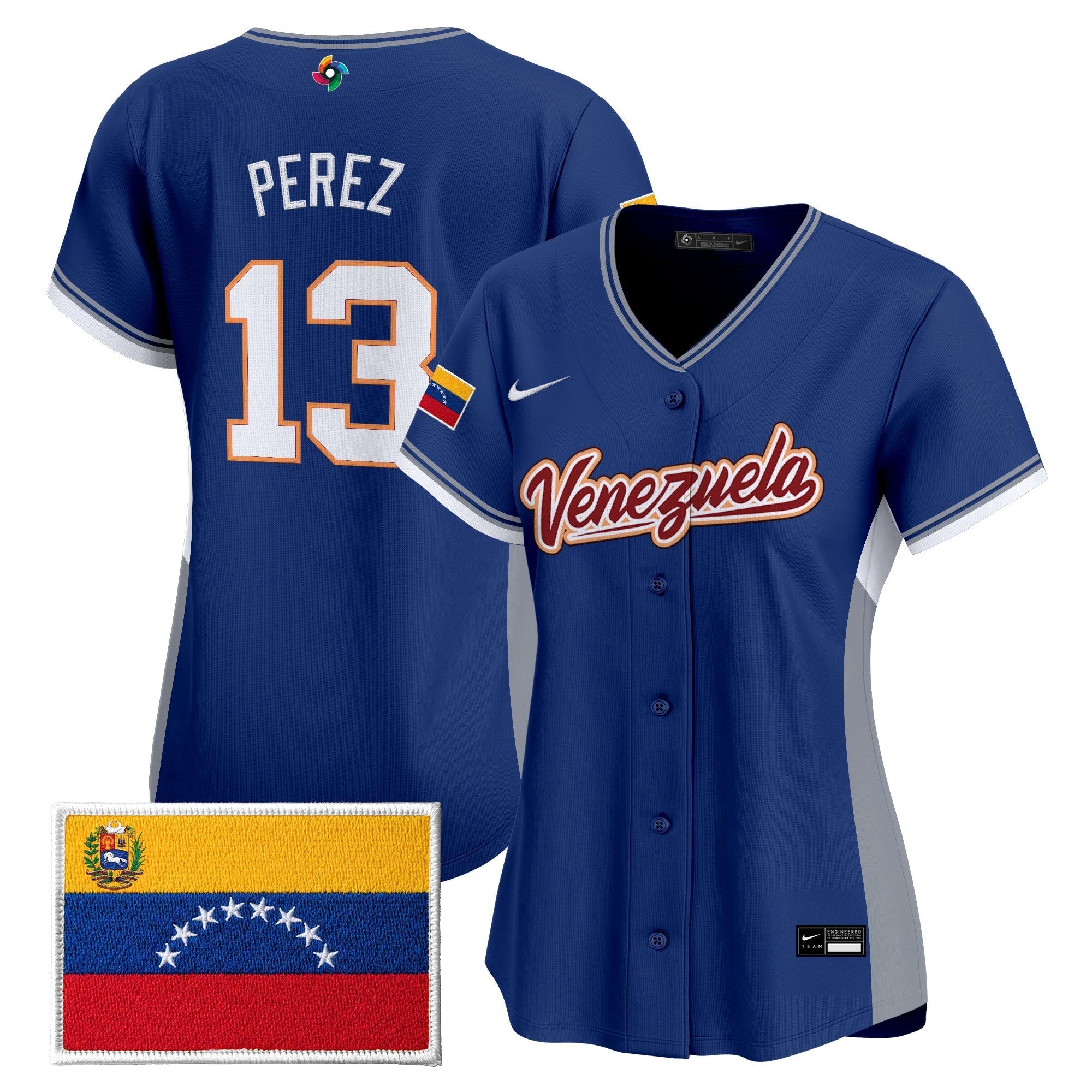 Women's Team Venezuela World Baseball Classic Vapor Premier Jersey - 2026 Roster - Stitched