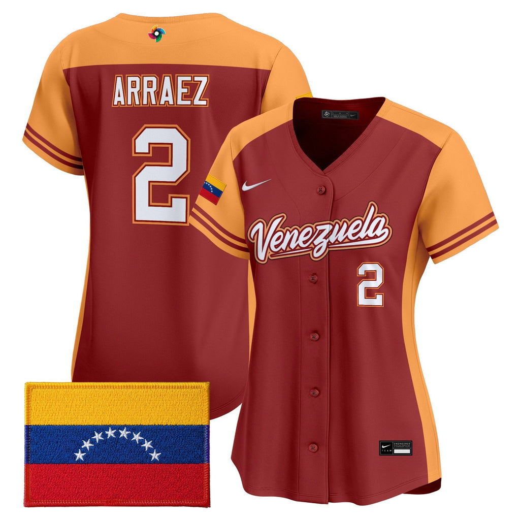 Women's Team Venezuela World Baseball Classic Vapor Premier Jersey - 2026 Roster - Stitched