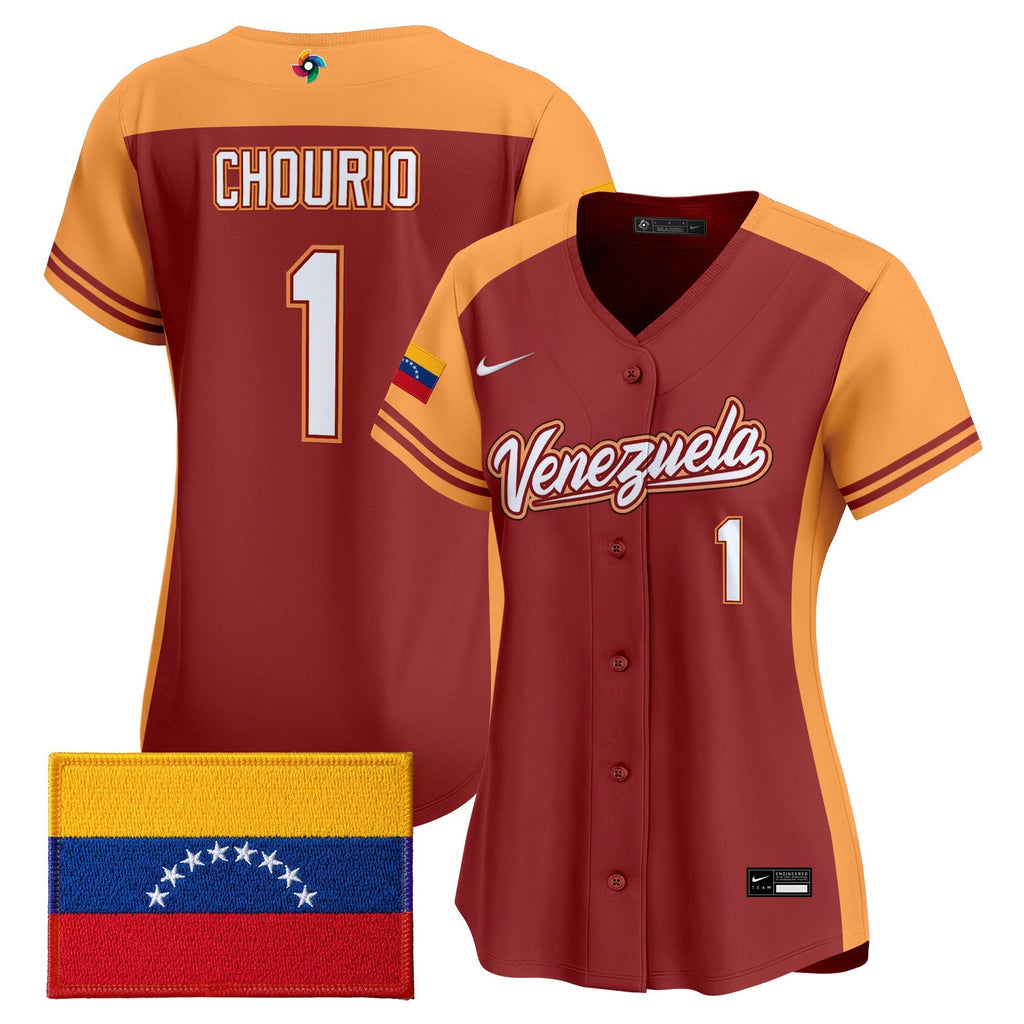 Women's Team Venezuela World Baseball Classic Vapor Premier Jersey - 2026 Roster - Stitched
