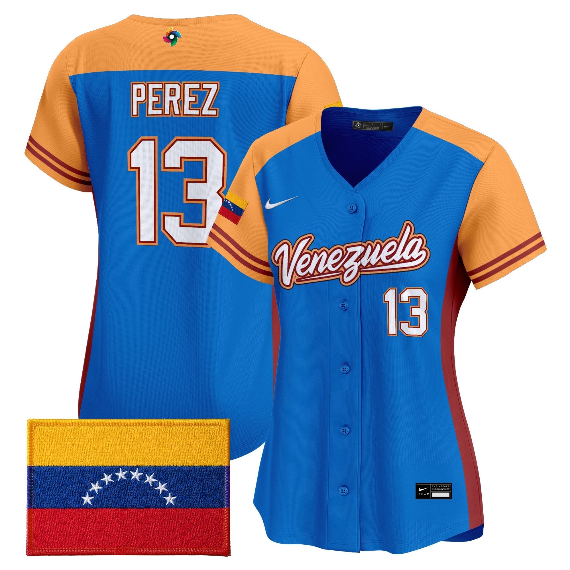 Women's Team Venezuela World Baseball Classic Vapor Premier Jersey - 2026 Roster - Stitched