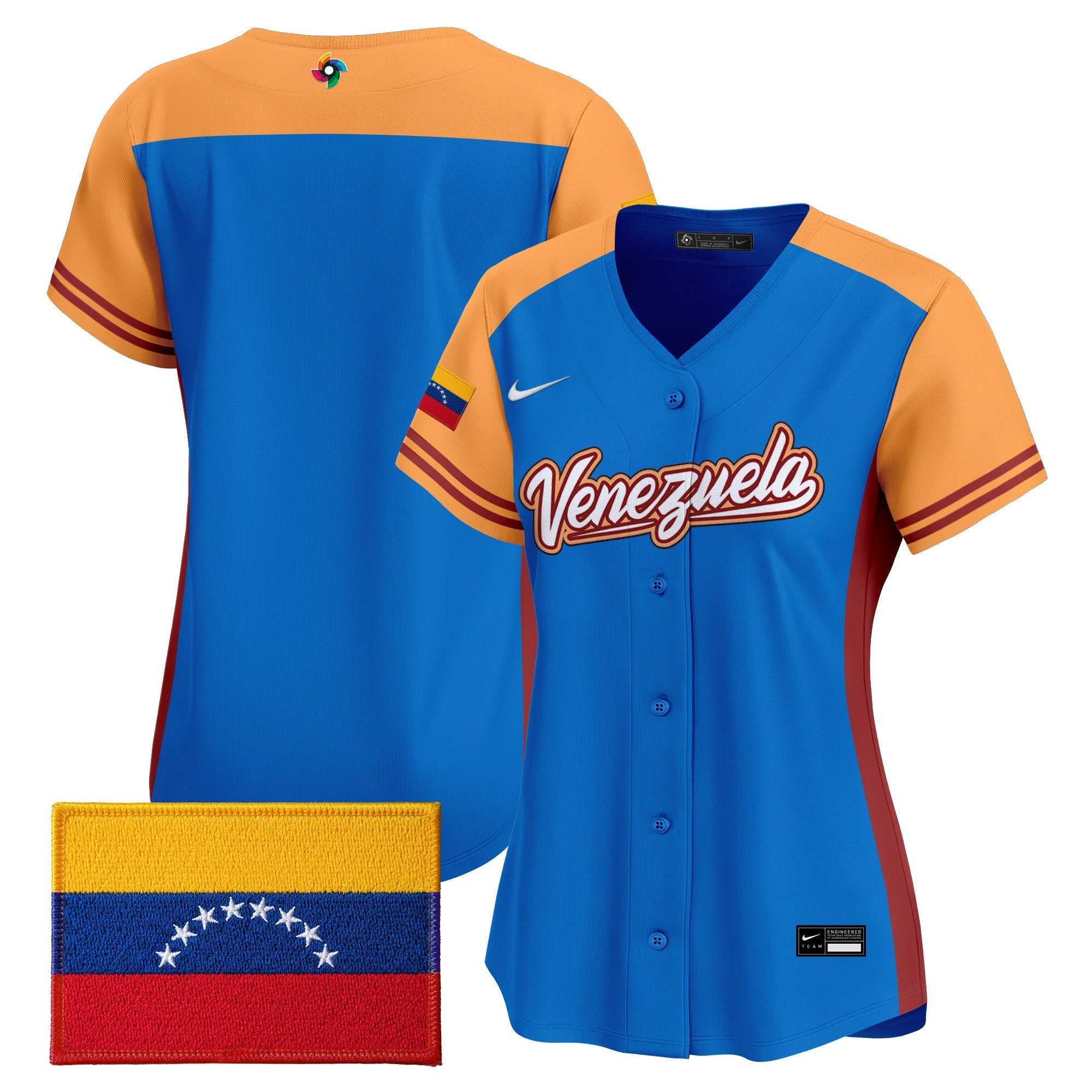 Women's Team Venezuela World Baseball Classic Vapor Premier Jersey - 2026 Roster - Stitched