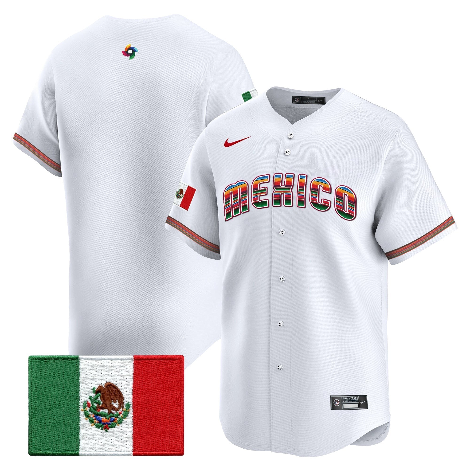 Team Mexico World Baseball Classic "Serape Edition" Vapor Premier Jersey - 2026 Roster - Stitched