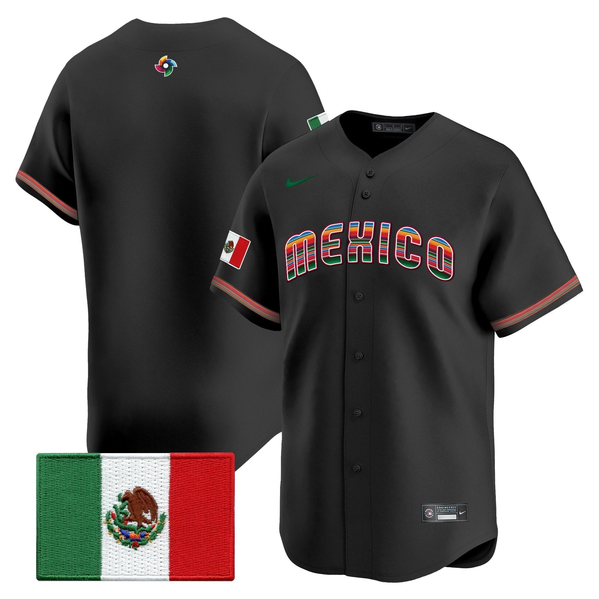 Team Mexico World Baseball Classic "Serape Edition" Vapor Premier Jersey - 2026 Roster - Stitched