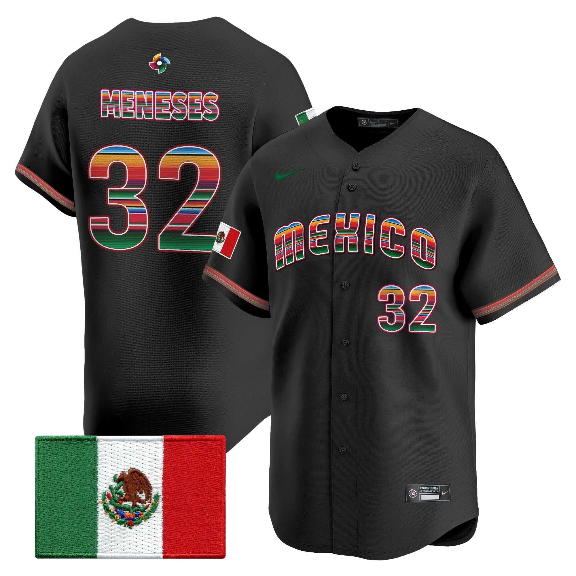Team Mexico World Baseball Classic "Serape Edition" Vapor Premier Jersey - 2026 Roster - Stitched
