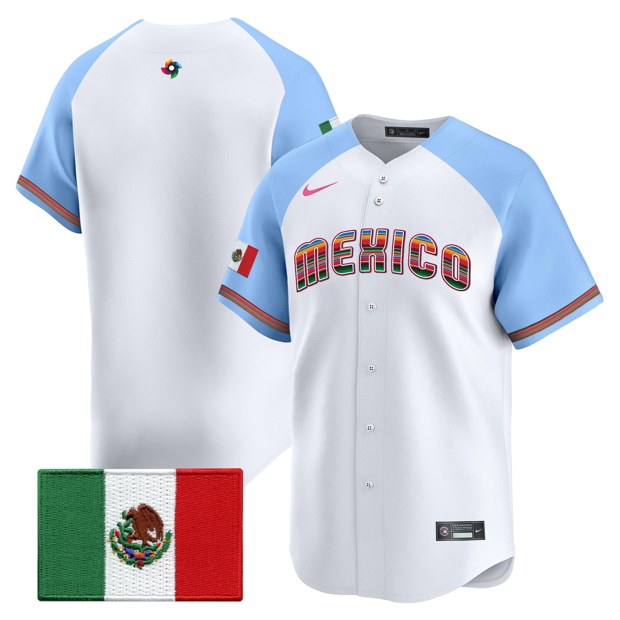 Team Mexico World Baseball Classic "Serape Edition" Vapor Premier Jersey - 2026 Roster - Stitched