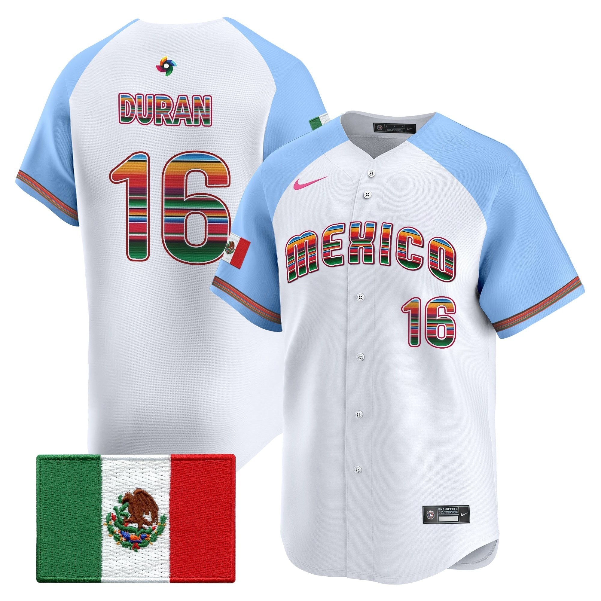 Team Mexico World Baseball Classic "Serape Edition" Vapor Premier Jersey - 2026 Roster - Stitched