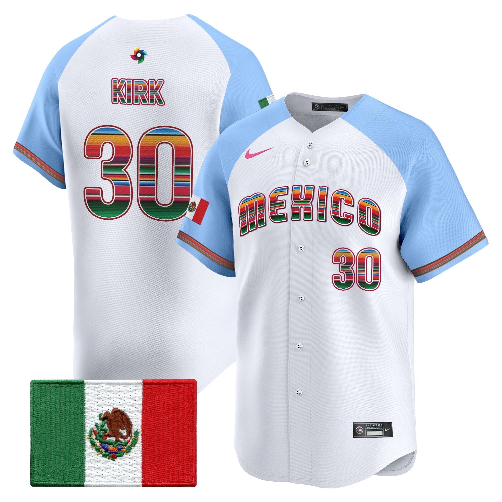 Team Mexico World Baseball Classic "Serape Edition" Vapor Premier Jersey - 2026 Roster - Stitched