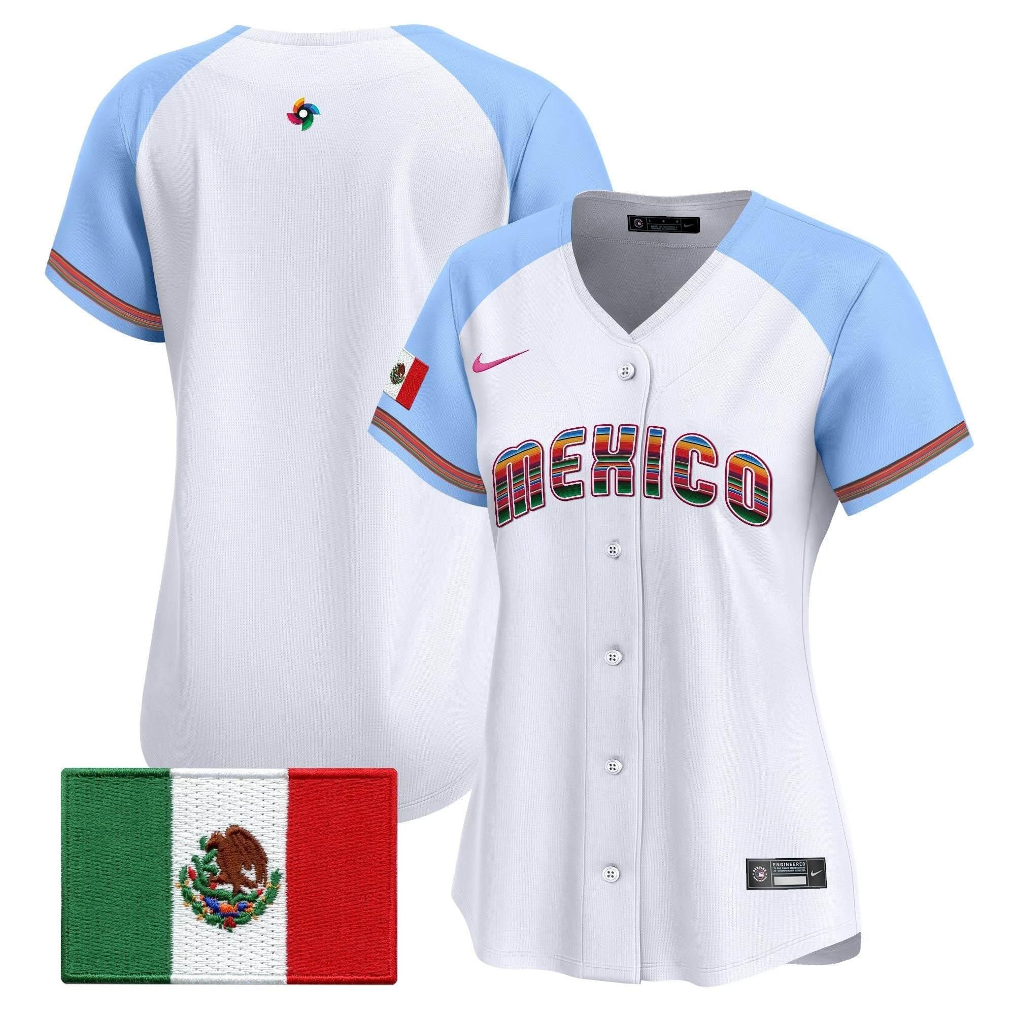 Women's Team Mexico World Baseball Classic "Serape Edition" Vapor Premier Jersey - 2026 Roster - Stitched