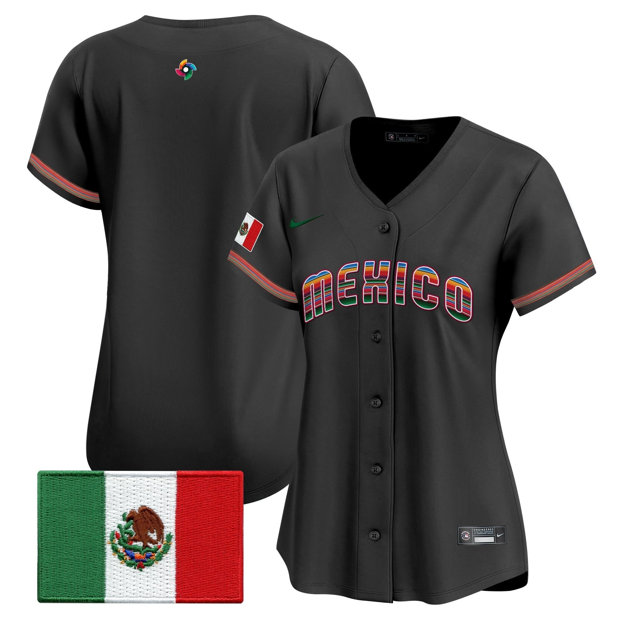 Women's Team Mexico World Baseball Classic "Serape Edition" Vapor Premier Jersey - 2026 Roster - Stitched