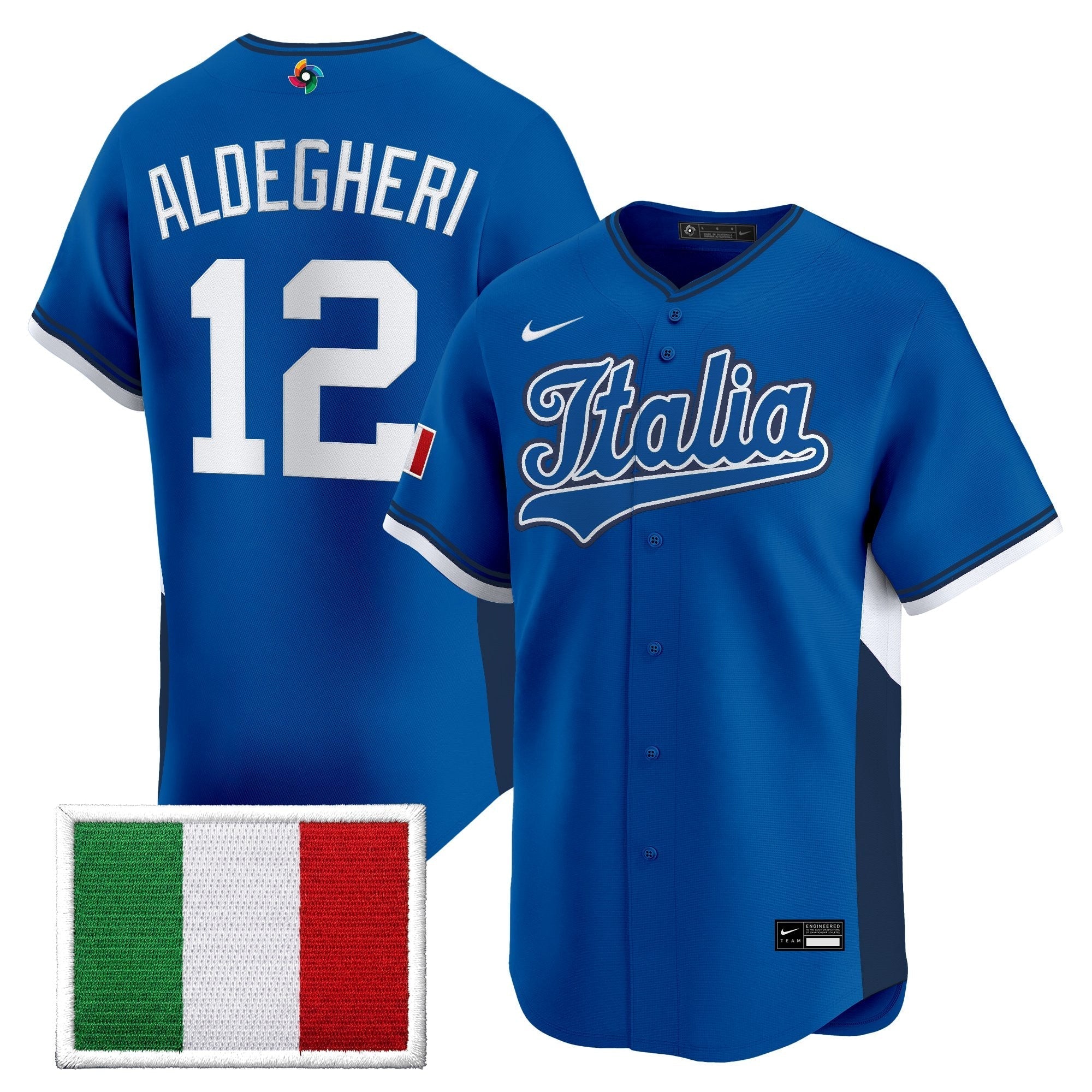 Team Italy 2026 World Baseball Classic Vapor Premier Jersey - Stitched