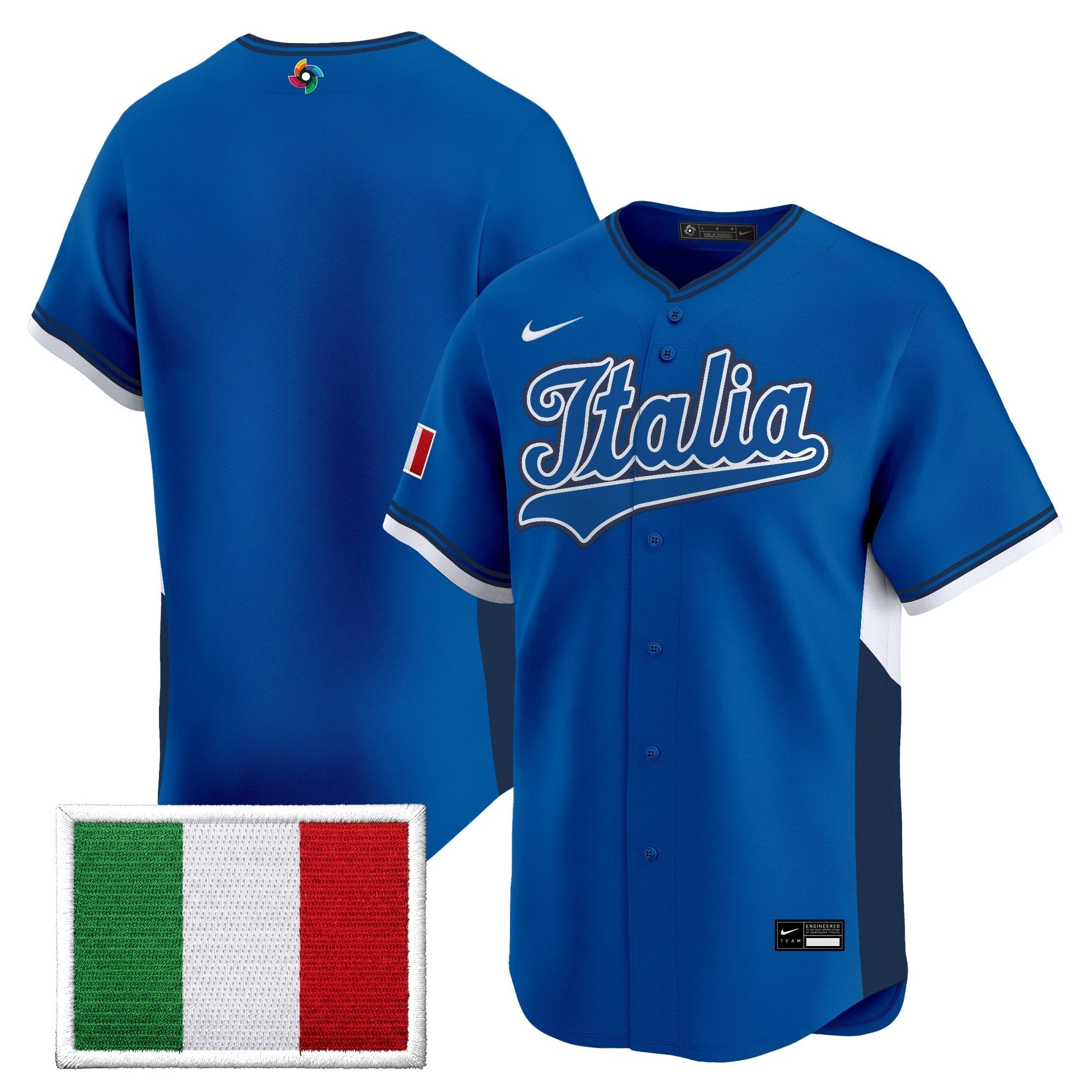Team Italy 2026 World Baseball Classic Vapor Premier Jersey - Stitched