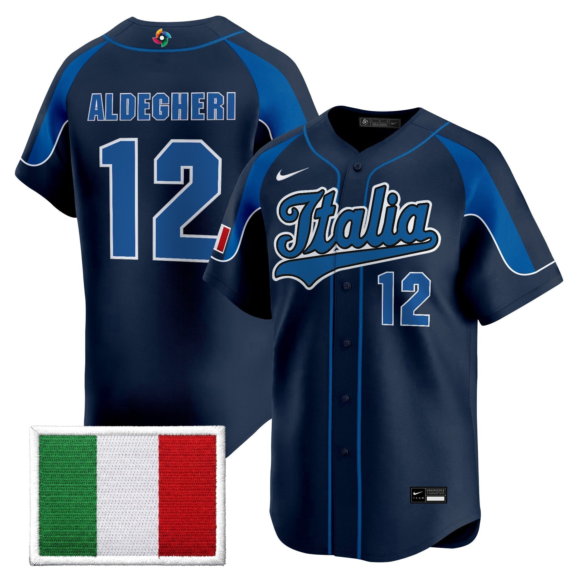 Team Italy 2026 World Baseball Classic Vapor Premier Jersey - Stitched