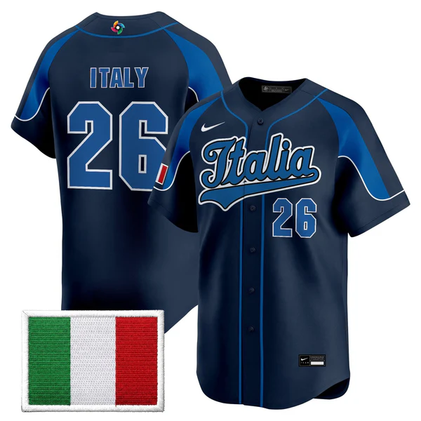 Team Italy 2026 World Baseball Classic Vapor Premier Jersey - Stitched