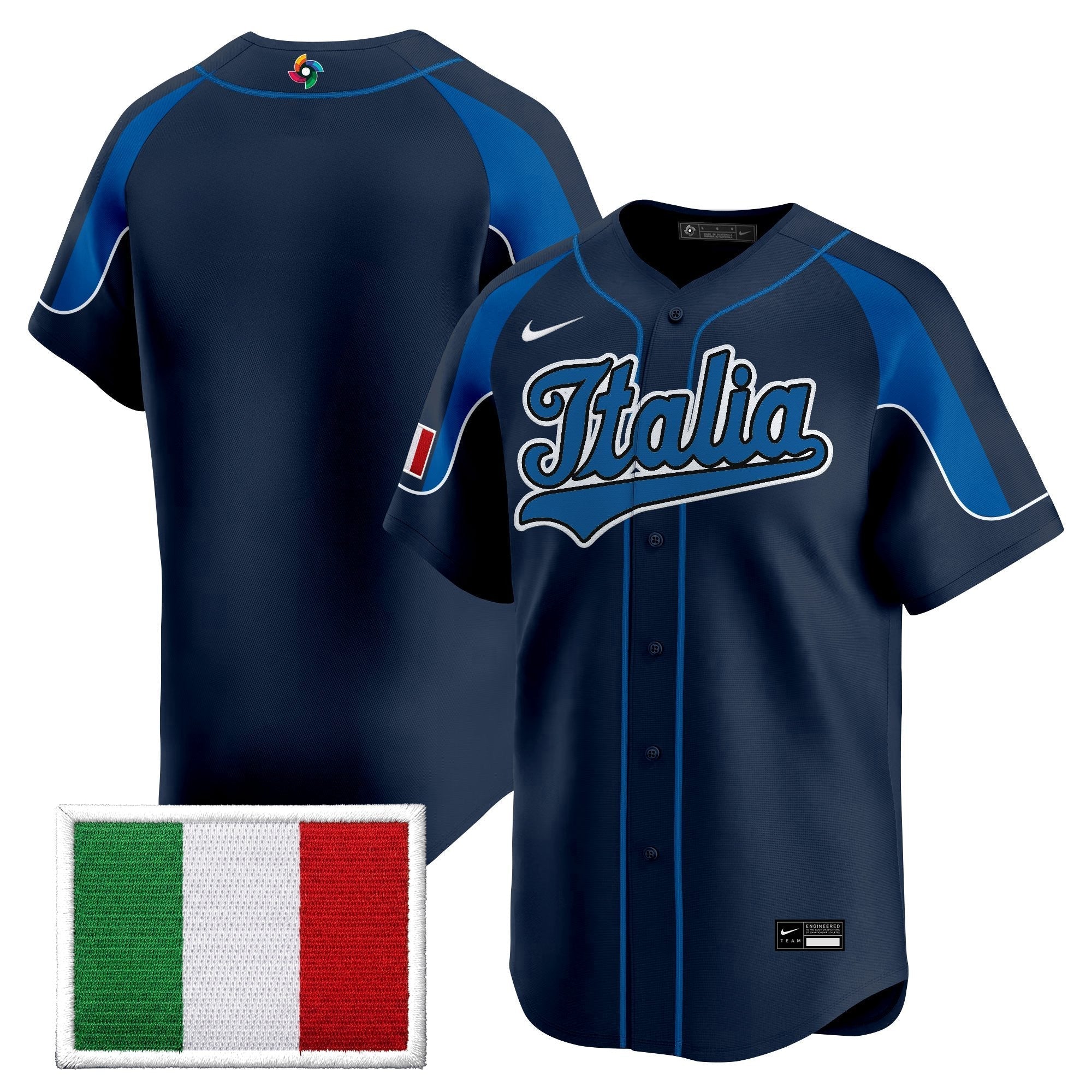 Team Italy 2026 World Baseball Classic Vapor Premier Jersey - Stitched