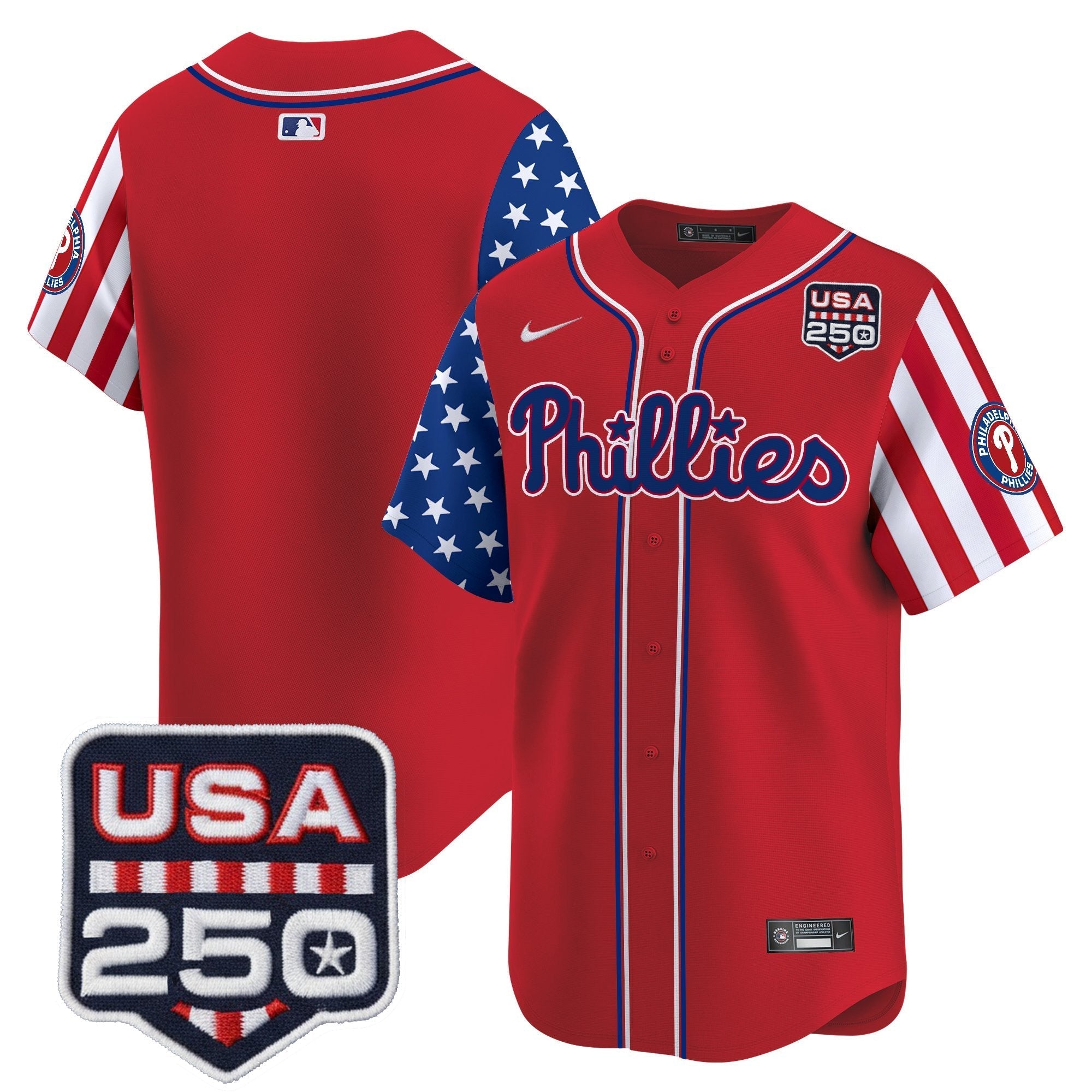 PHI America250 Edition Vapor Premier Limited Jersey - Stitched
