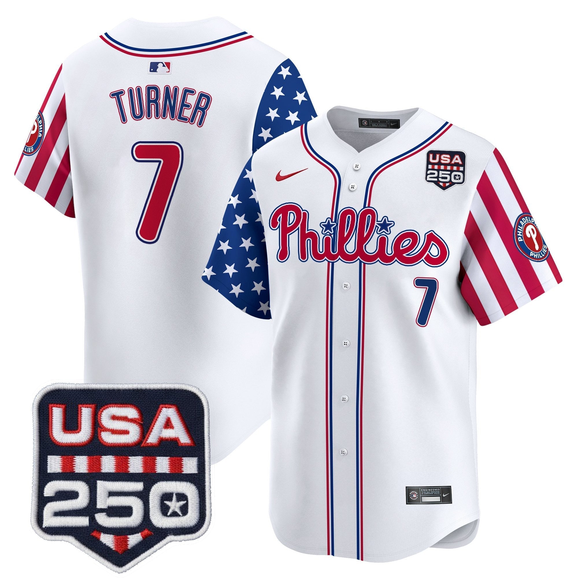 PHI America250 Edition Vapor Premier Limited Jersey - Stitched (2)