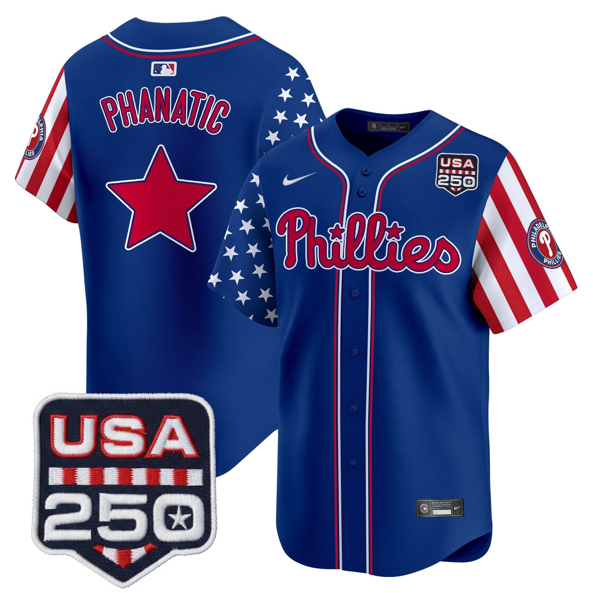 PHI America250 Edition Vapor Premier Limited Jersey - Stitched