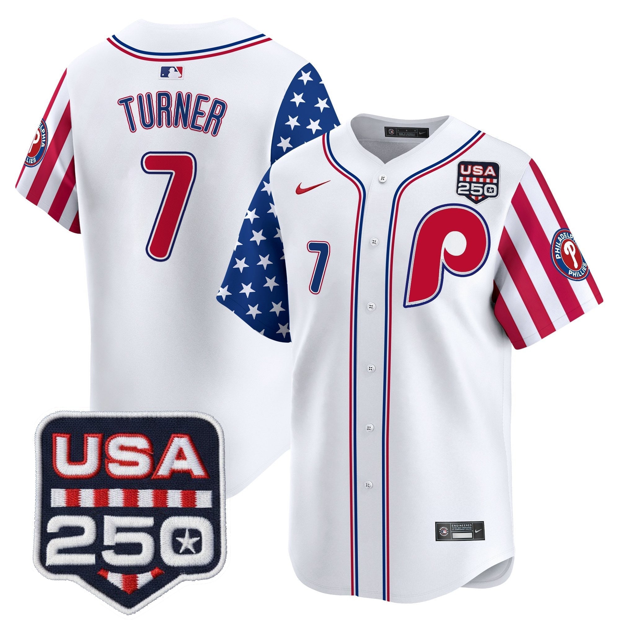 PHI America250 Edition Vapor Premier Limited Jersey - Stitched (2)