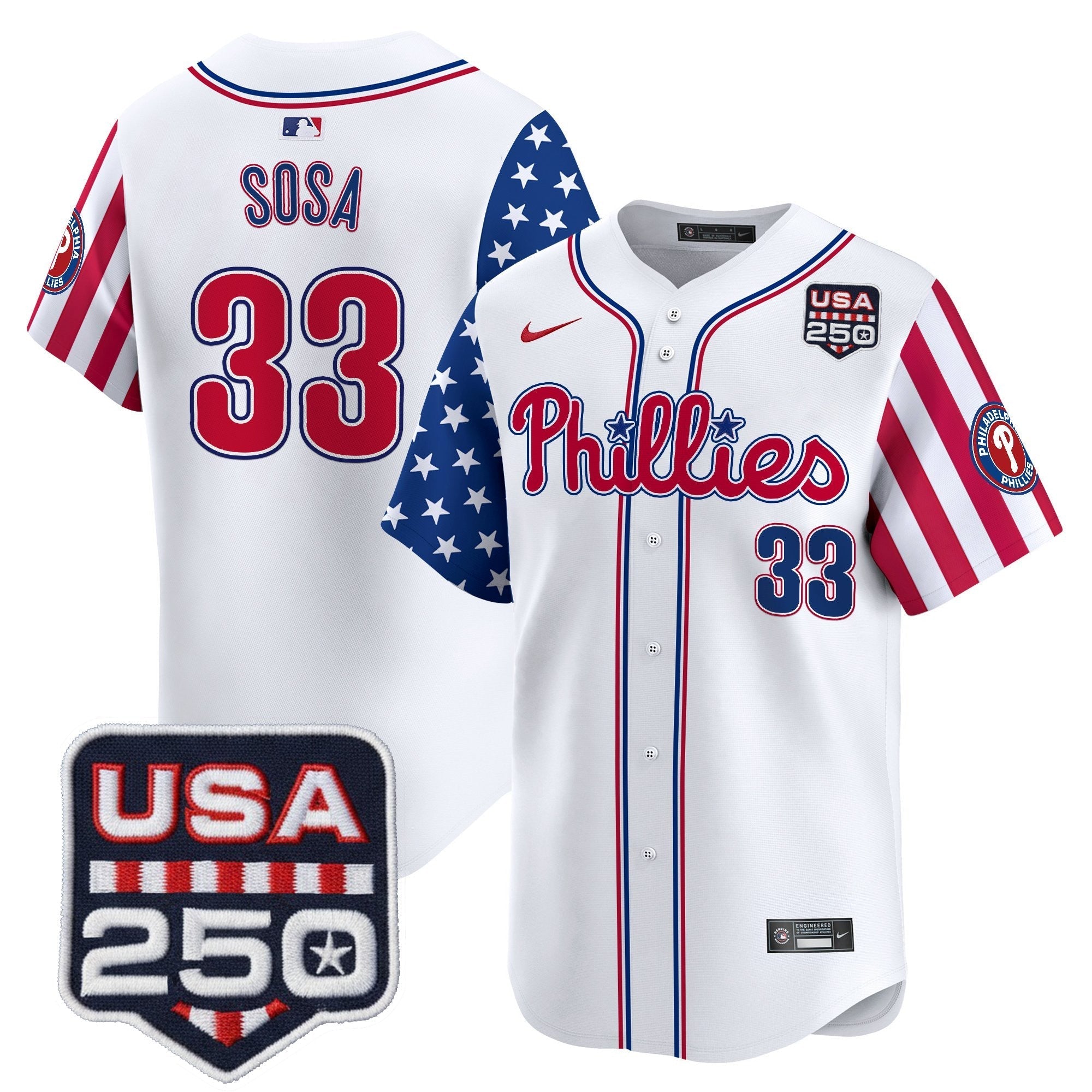 PHI America250 Edition Vapor Premier Limited Jersey - Stitched (2)