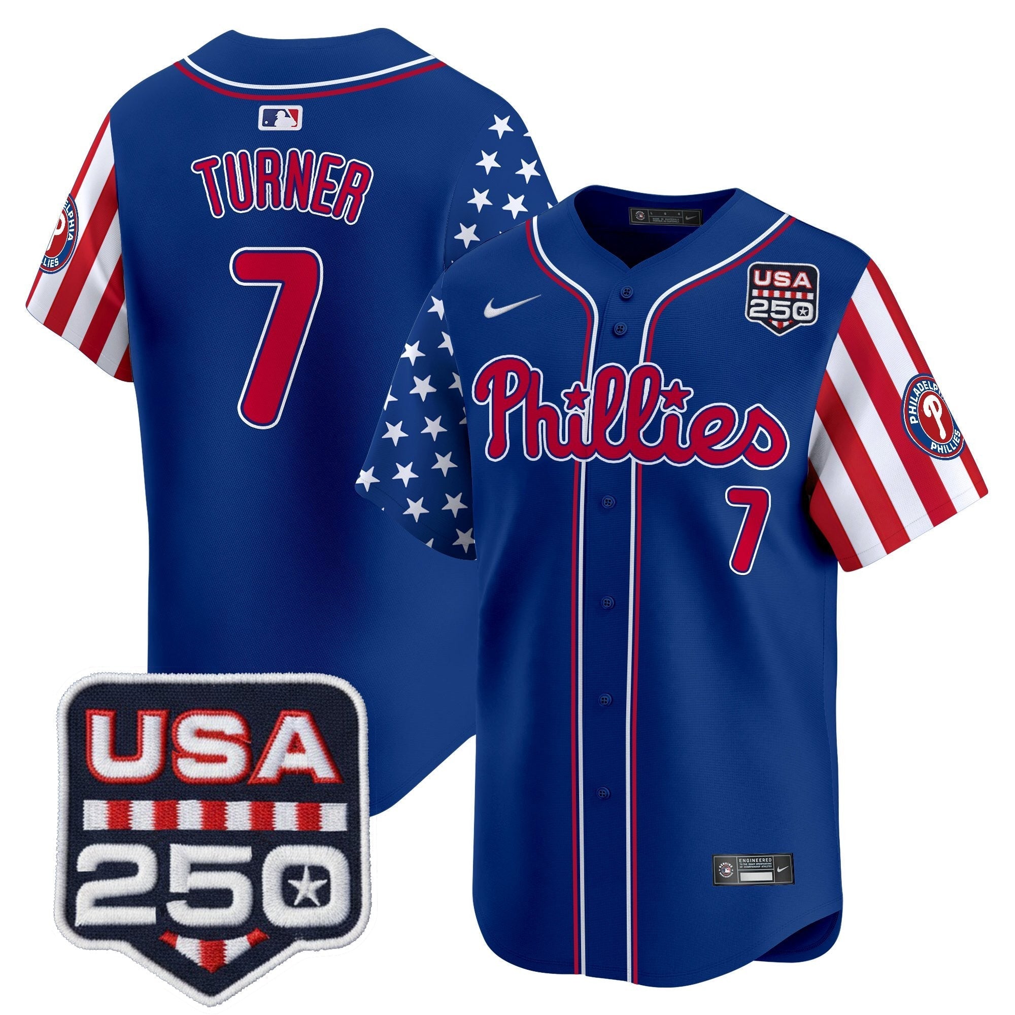PHI America250 Edition Vapor Premier Limited Jersey - Stitched