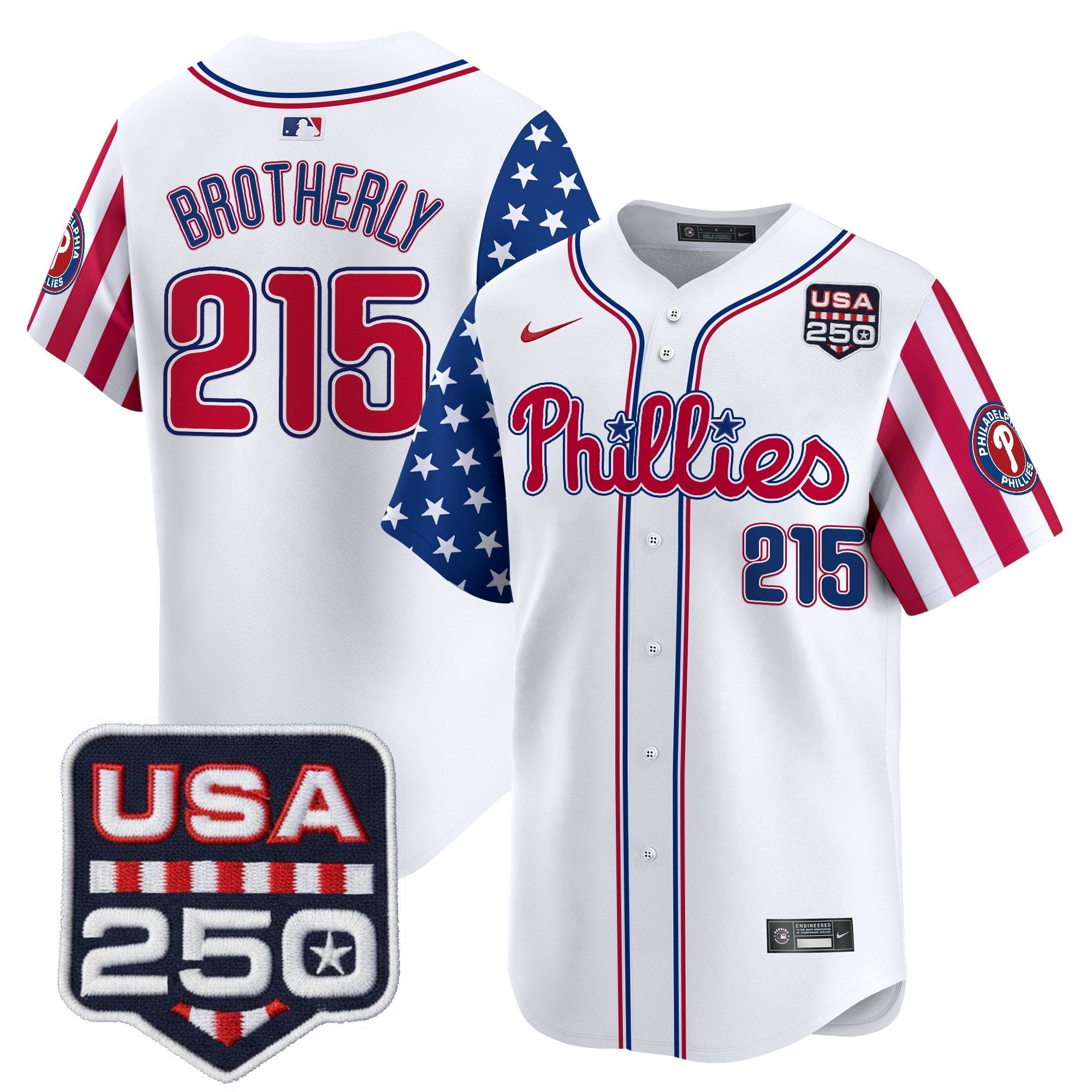 PHI America250 Edition Vapor Premier Limited Jersey - Stitched (2)