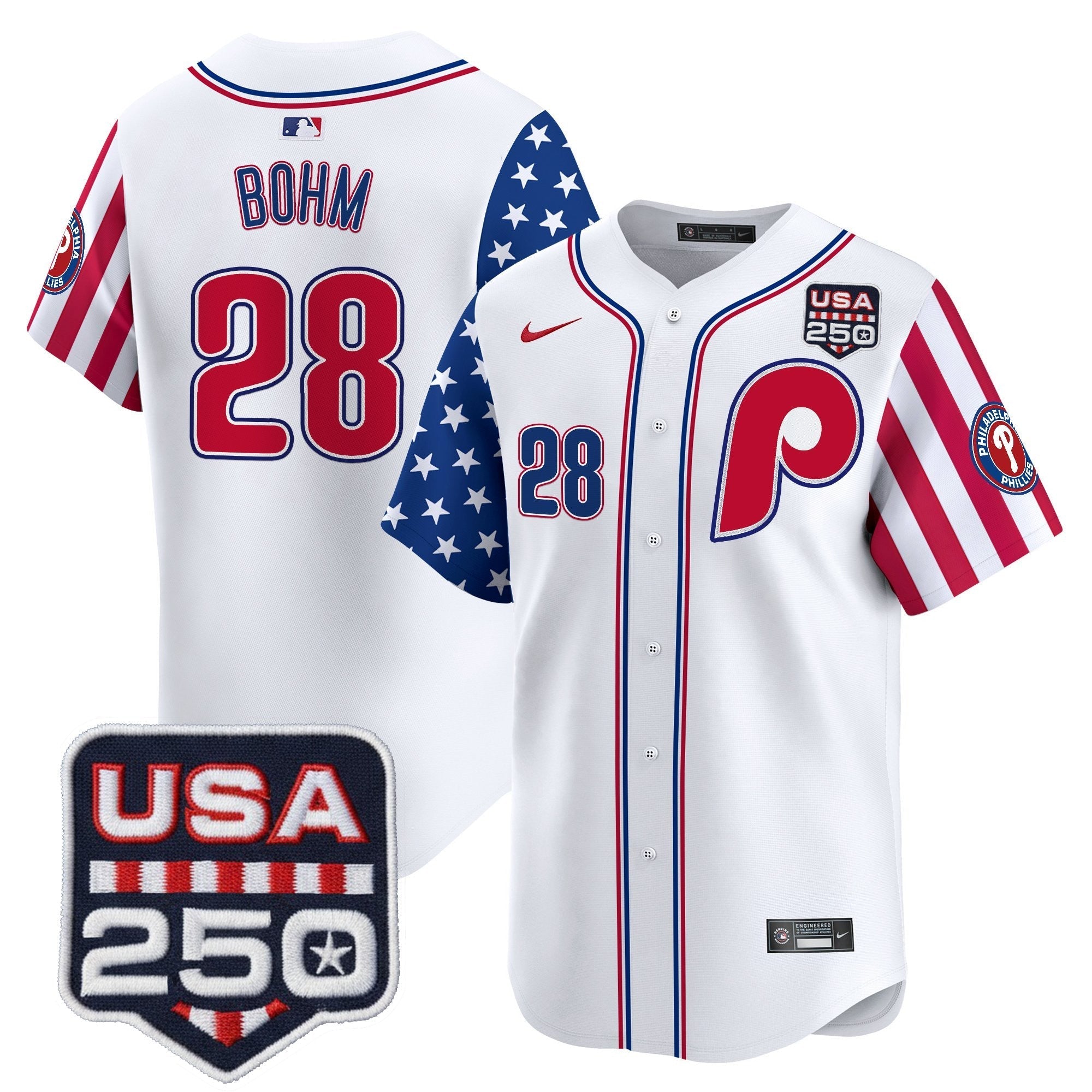 PHI America250 Edition Vapor Premier Limited Jersey - Stitched (2)