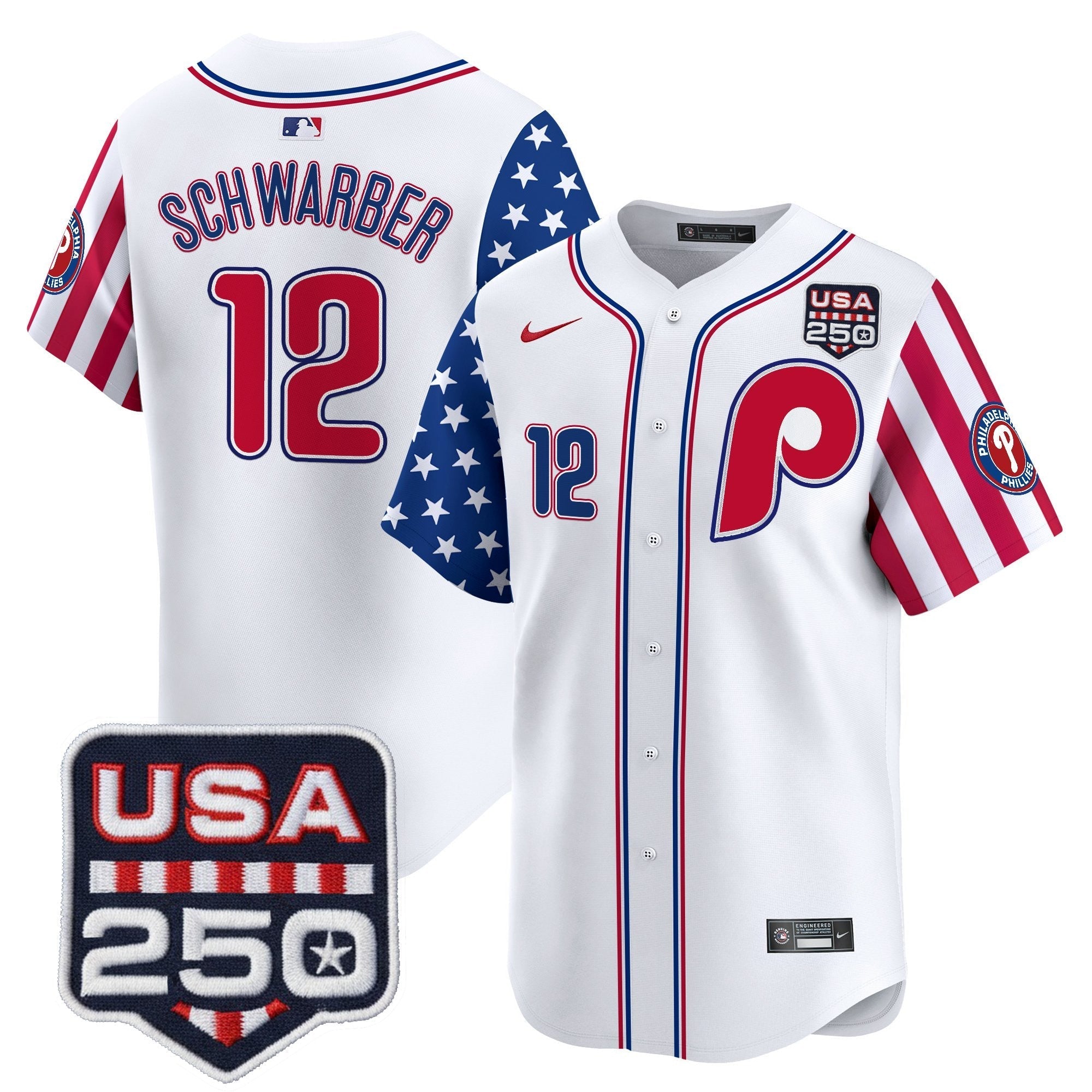 PHI America250 Edition Vapor Premier Limited Jersey - Stitched (2)