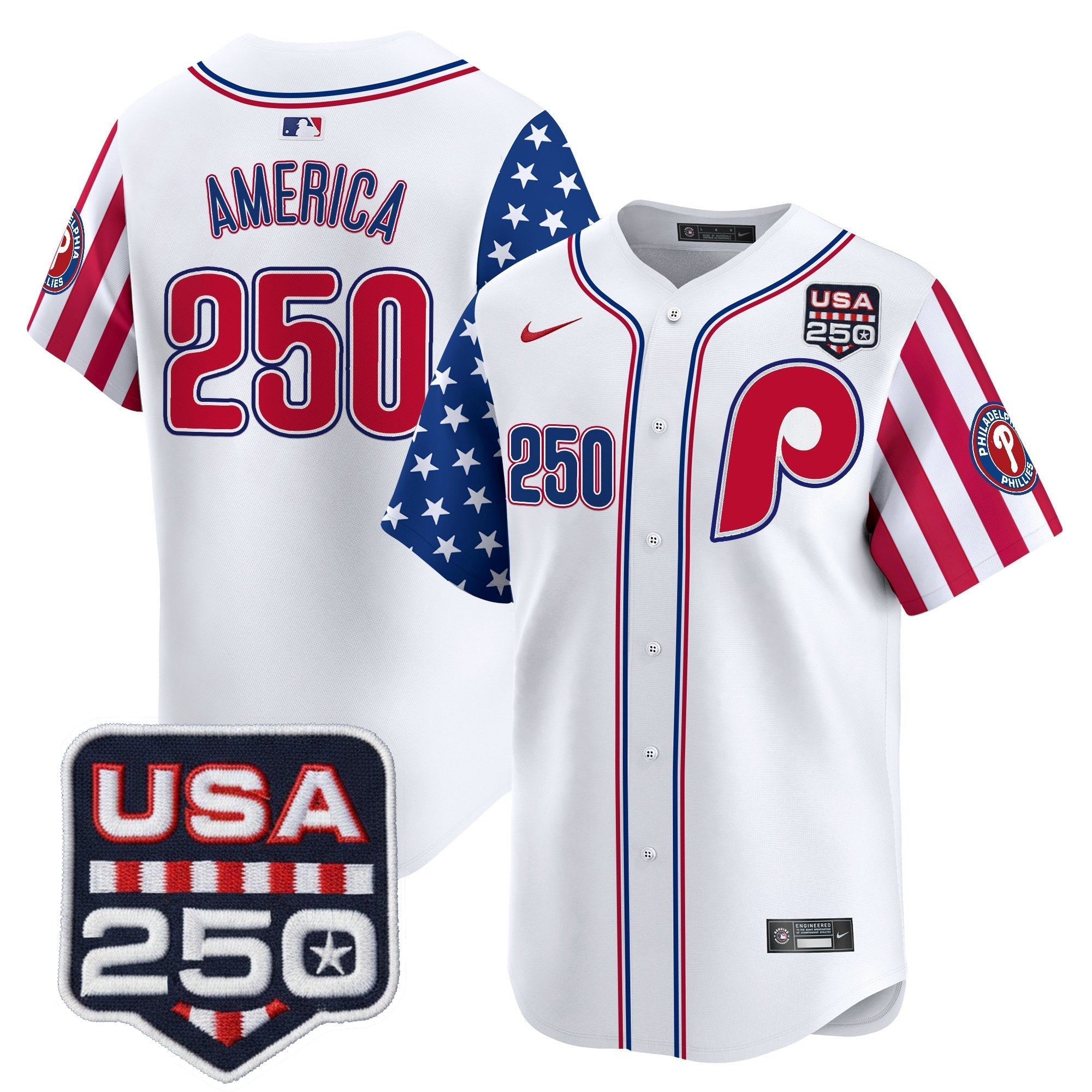 PHI America250 Edition Vapor Premier Limited Jersey - Stitched