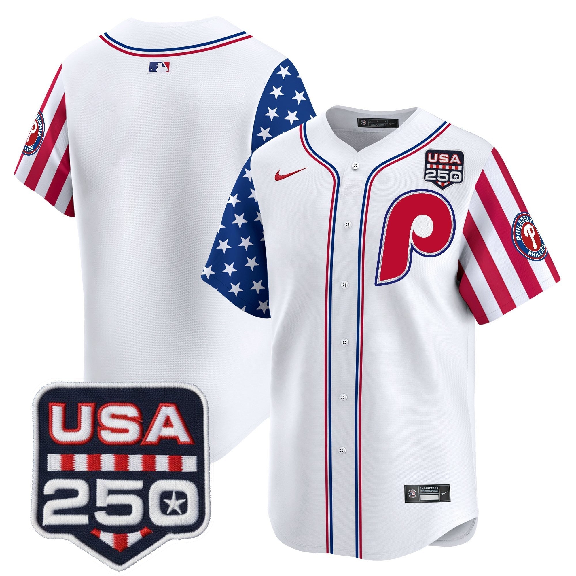 PHI America250 Edition Vapor Premier Limited Jersey - Stitched (2)