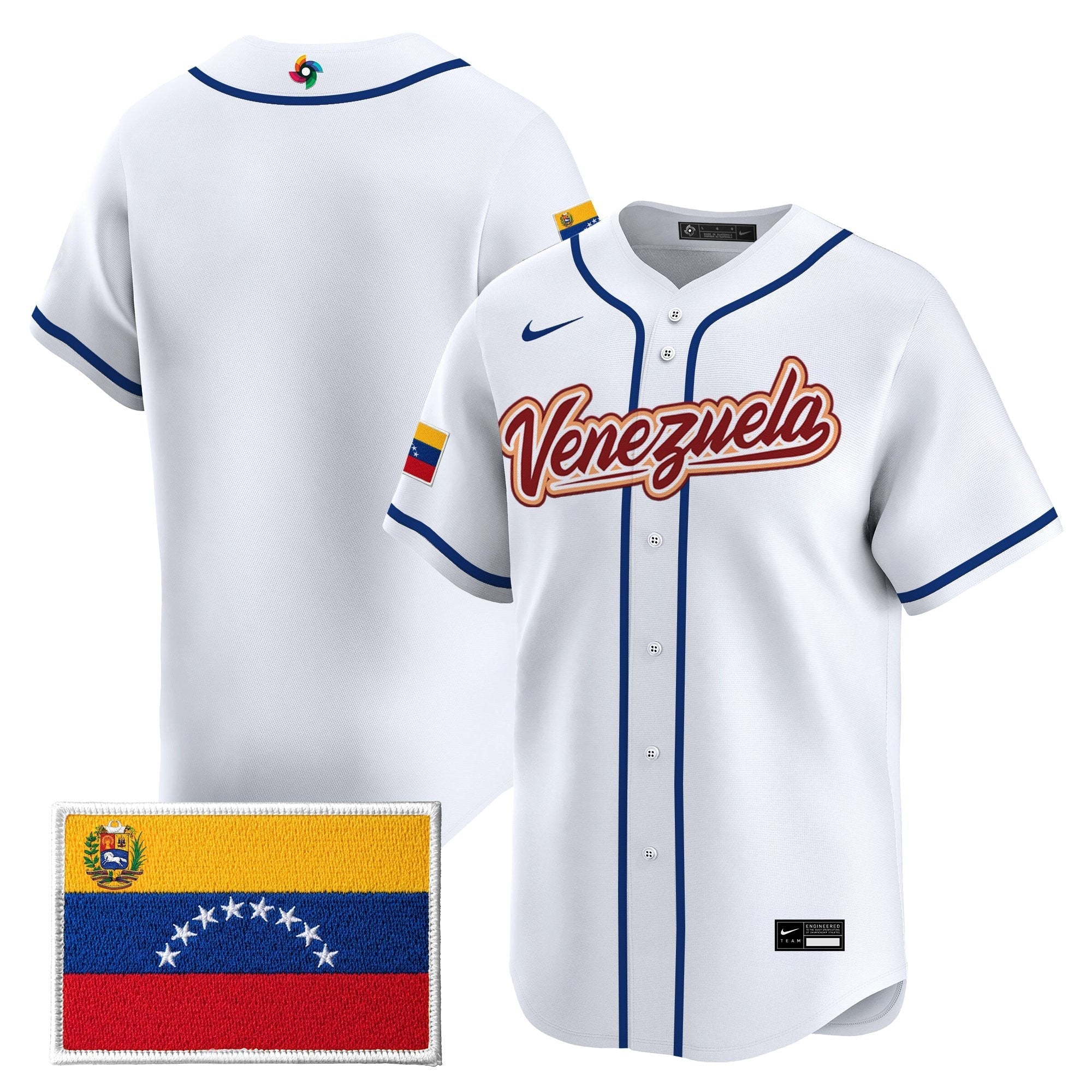 Team Venezuela World Baseball Classic Gold Vapor Premier Jersey - Stitched