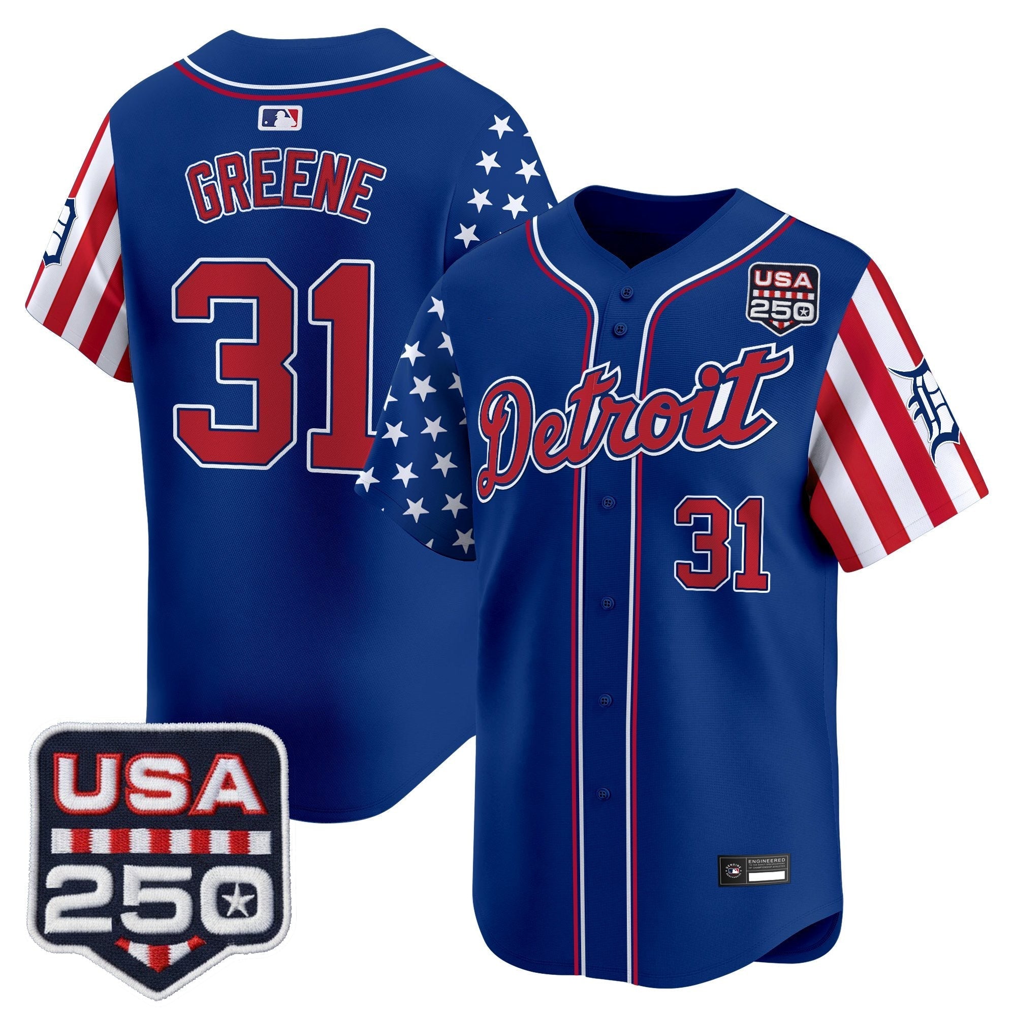 DET "America250 Edition" Vapor Premier Limited Jersey - Stitched