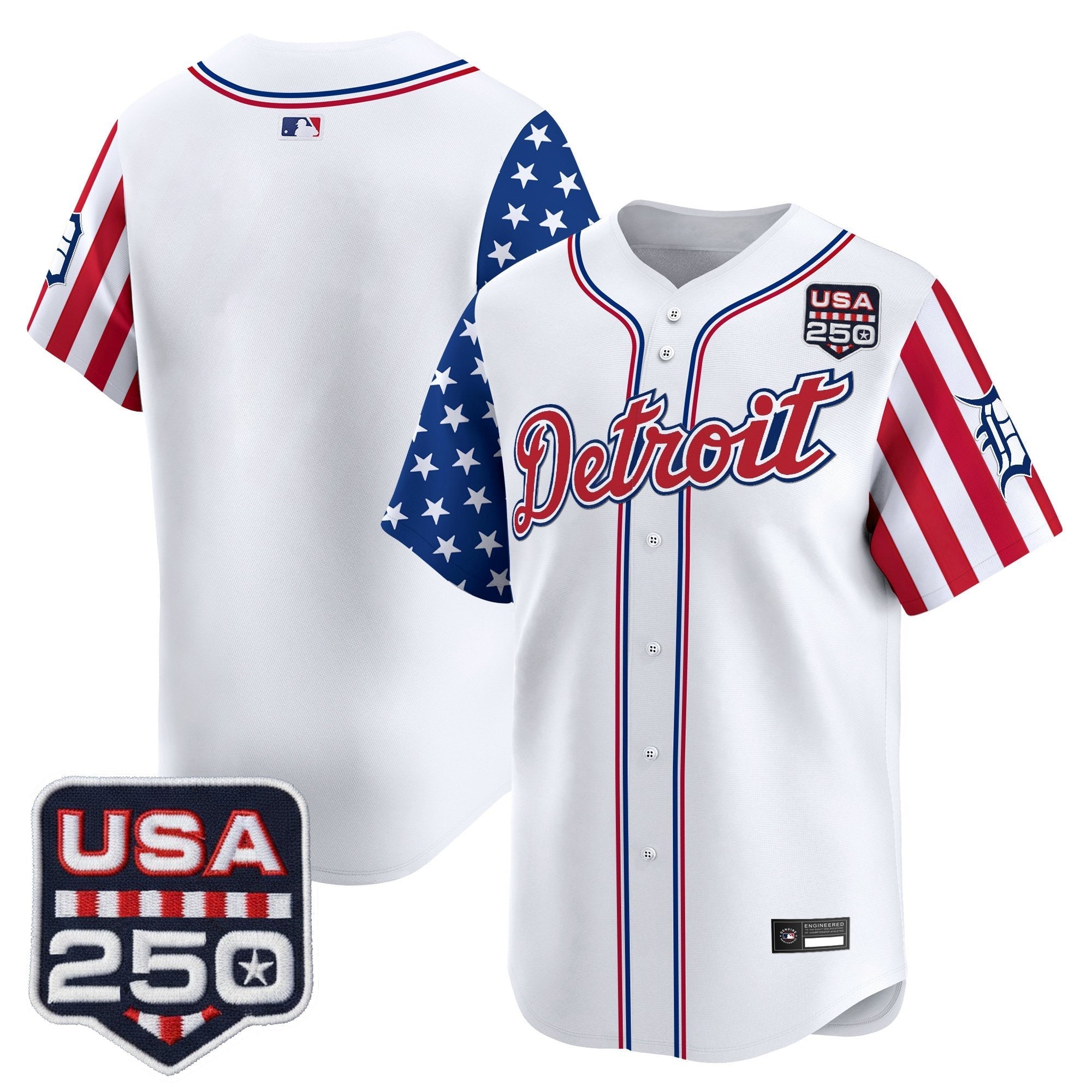 DET "America250 Edition" Vapor Premier Limited Jersey - Stitched