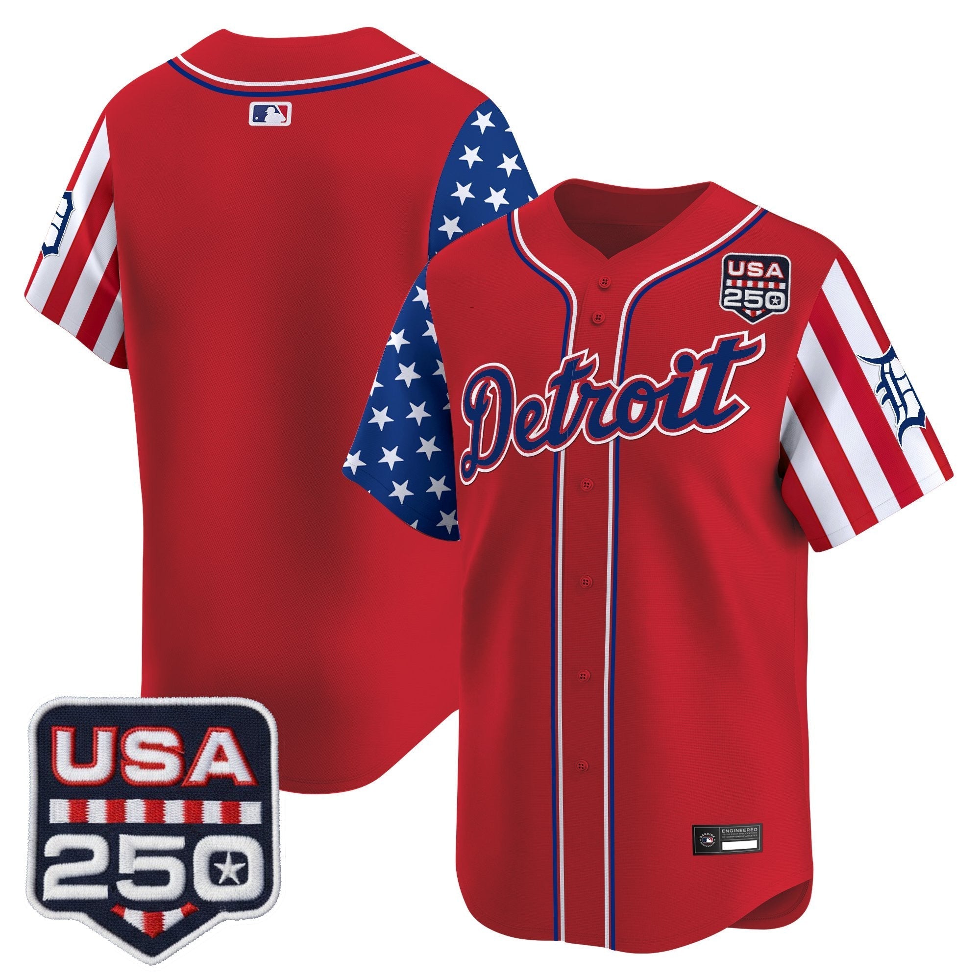 DET "America250 Edition" Vapor Premier Limited Jersey - Stitched