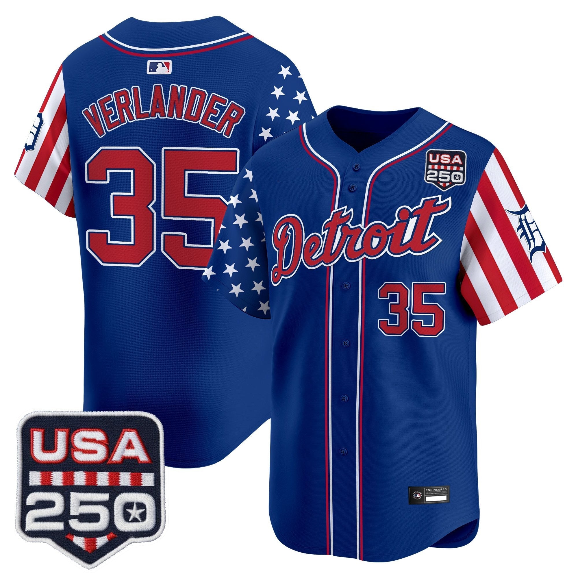 DET "America250 Edition" Vapor Premier Limited Jersey - Stitched