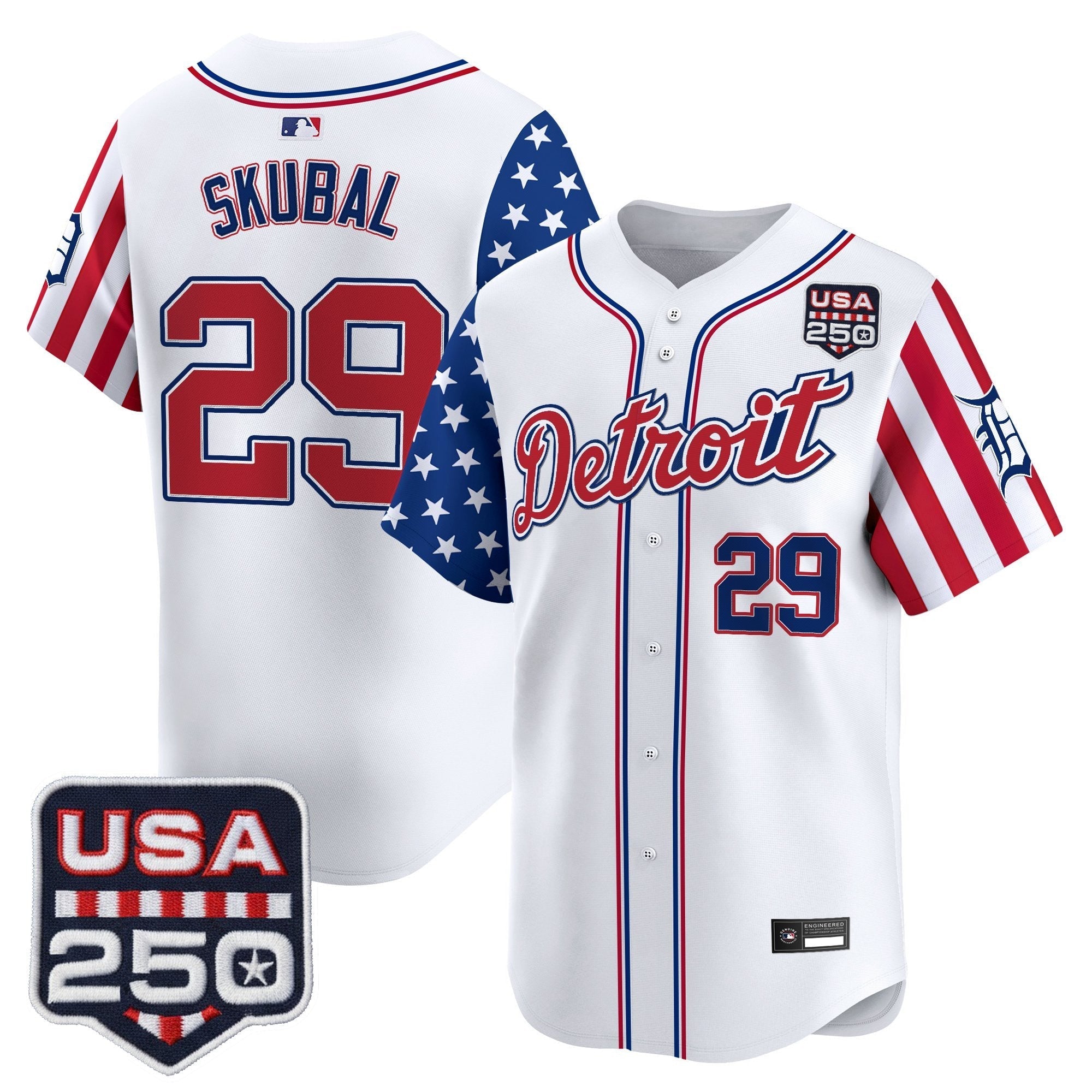 DET "America250 Edition" Vapor Premier Limited Jersey - Stitched