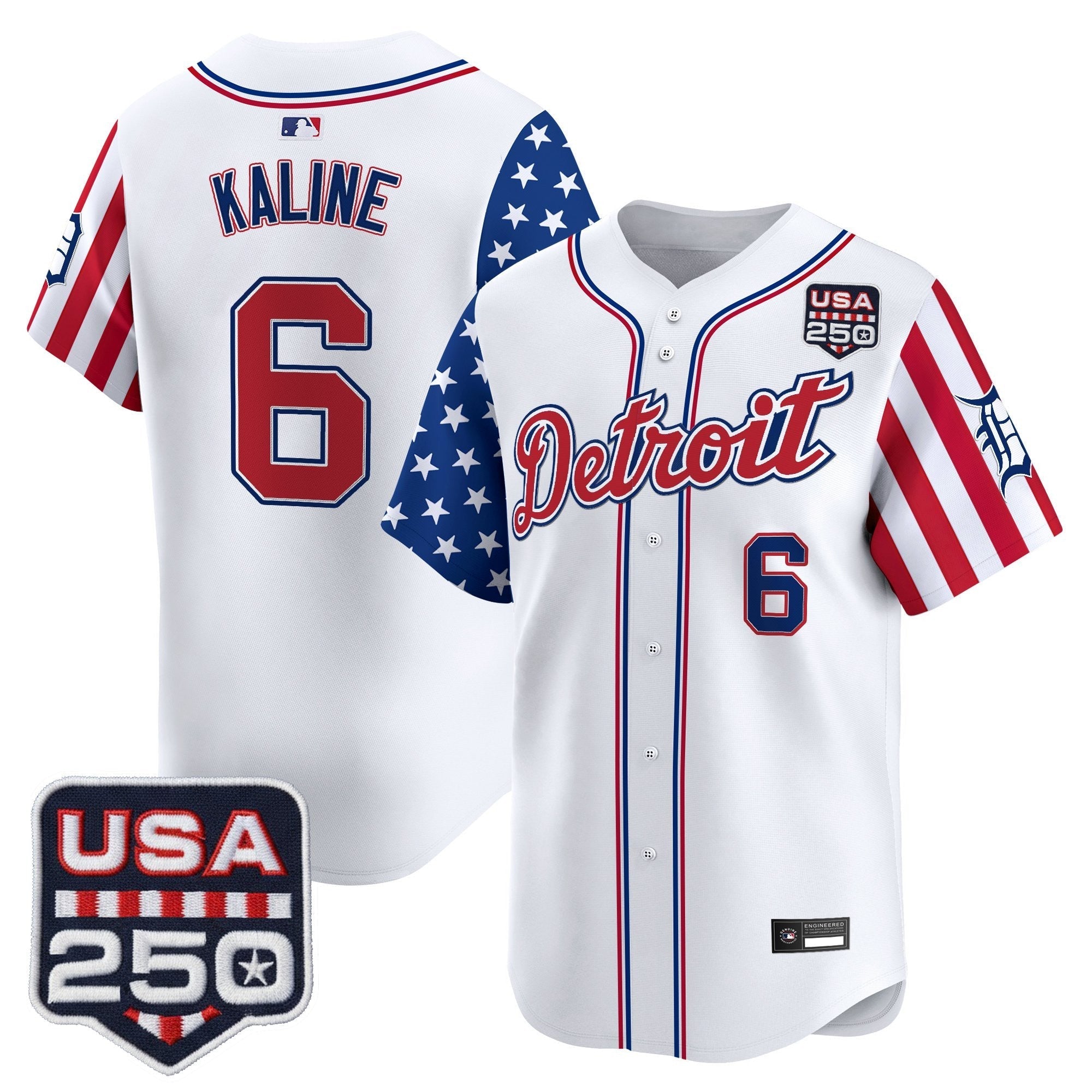 DET "America250 Edition" Vapor Premier Limited Jersey - Stitched