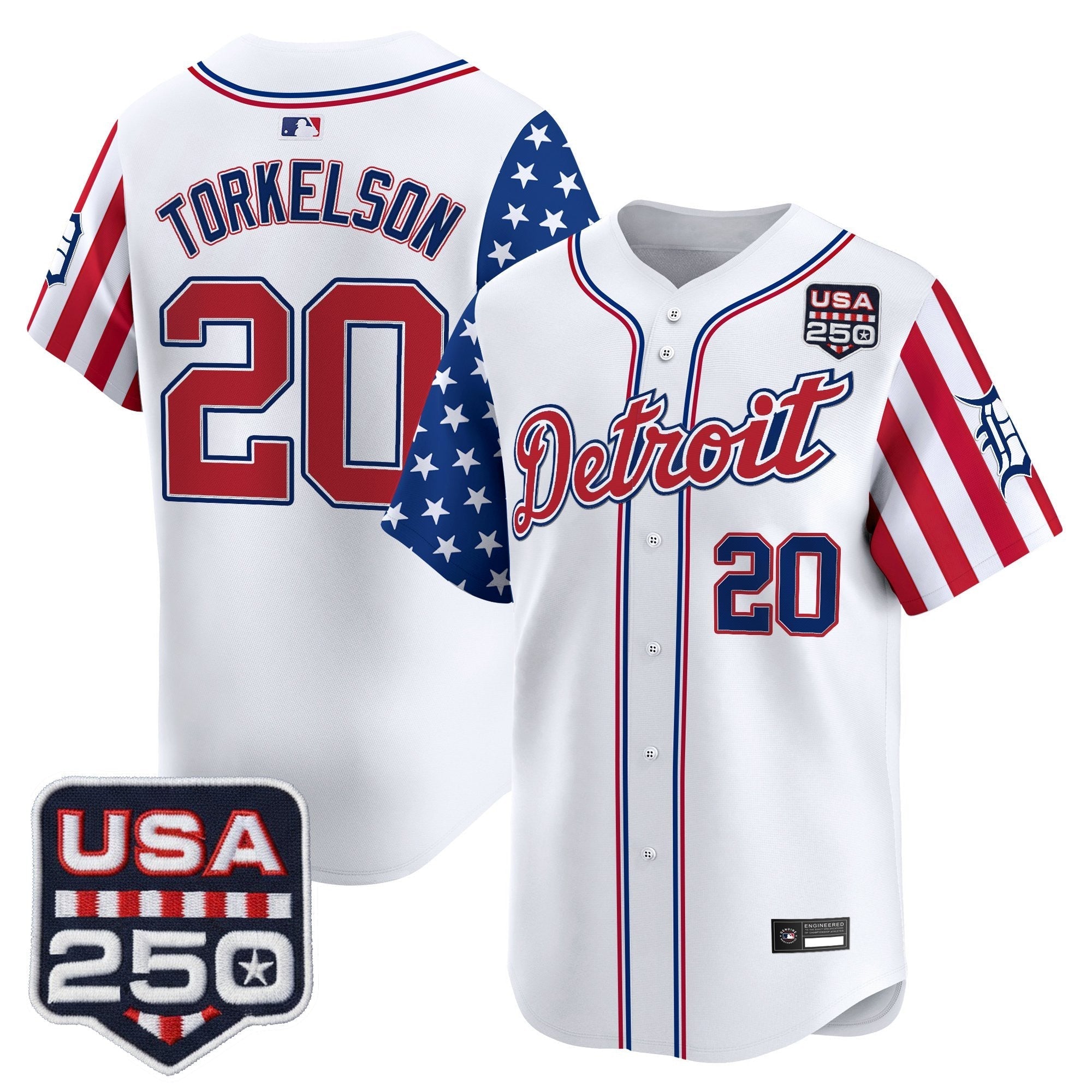 DET "America250 Edition" Vapor Premier Limited Jersey - Stitched
