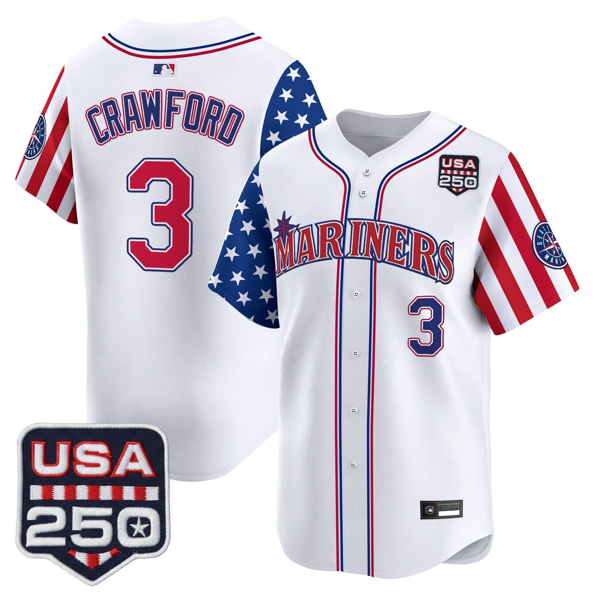 SEA "America250 Edition" Vapor Premier Limited Jersey - Stitched