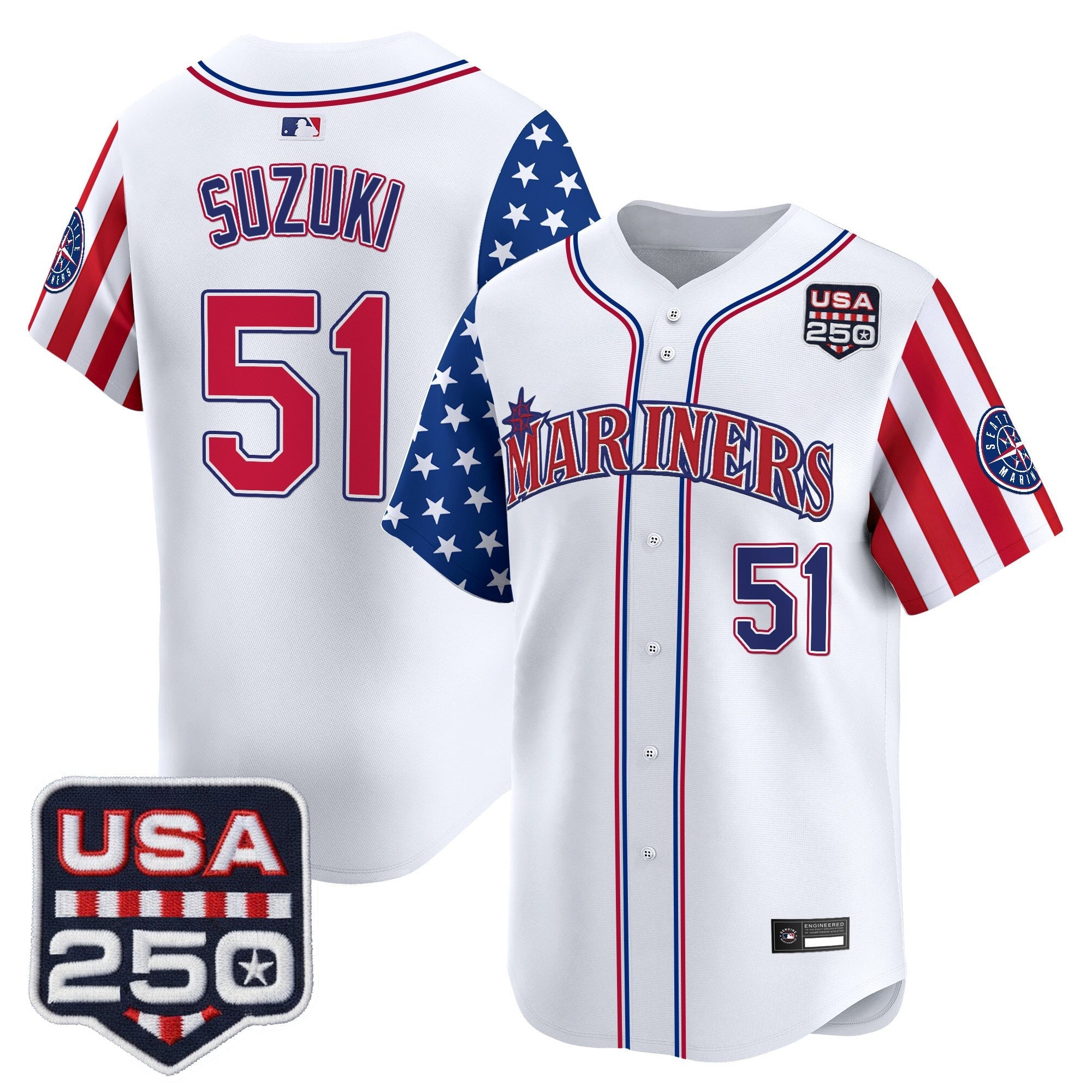 SEA "America250 Edition" Vapor Premier Limited Jersey - Stitched